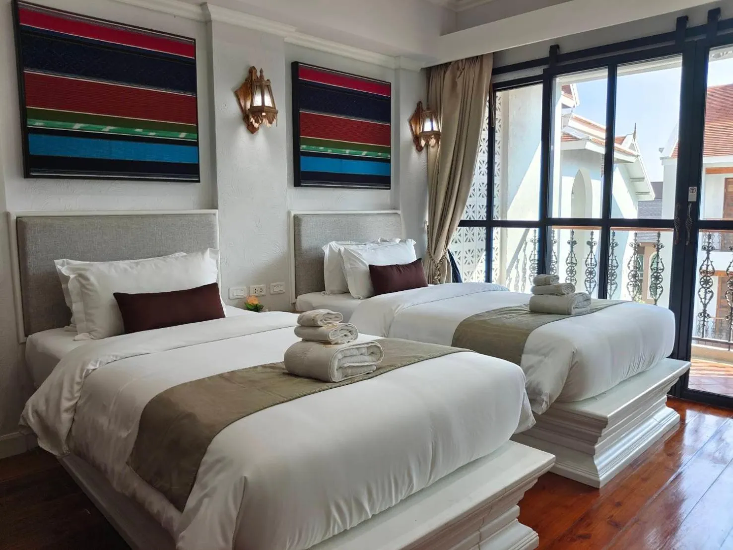 Bed in Lanna Oriental Hotel