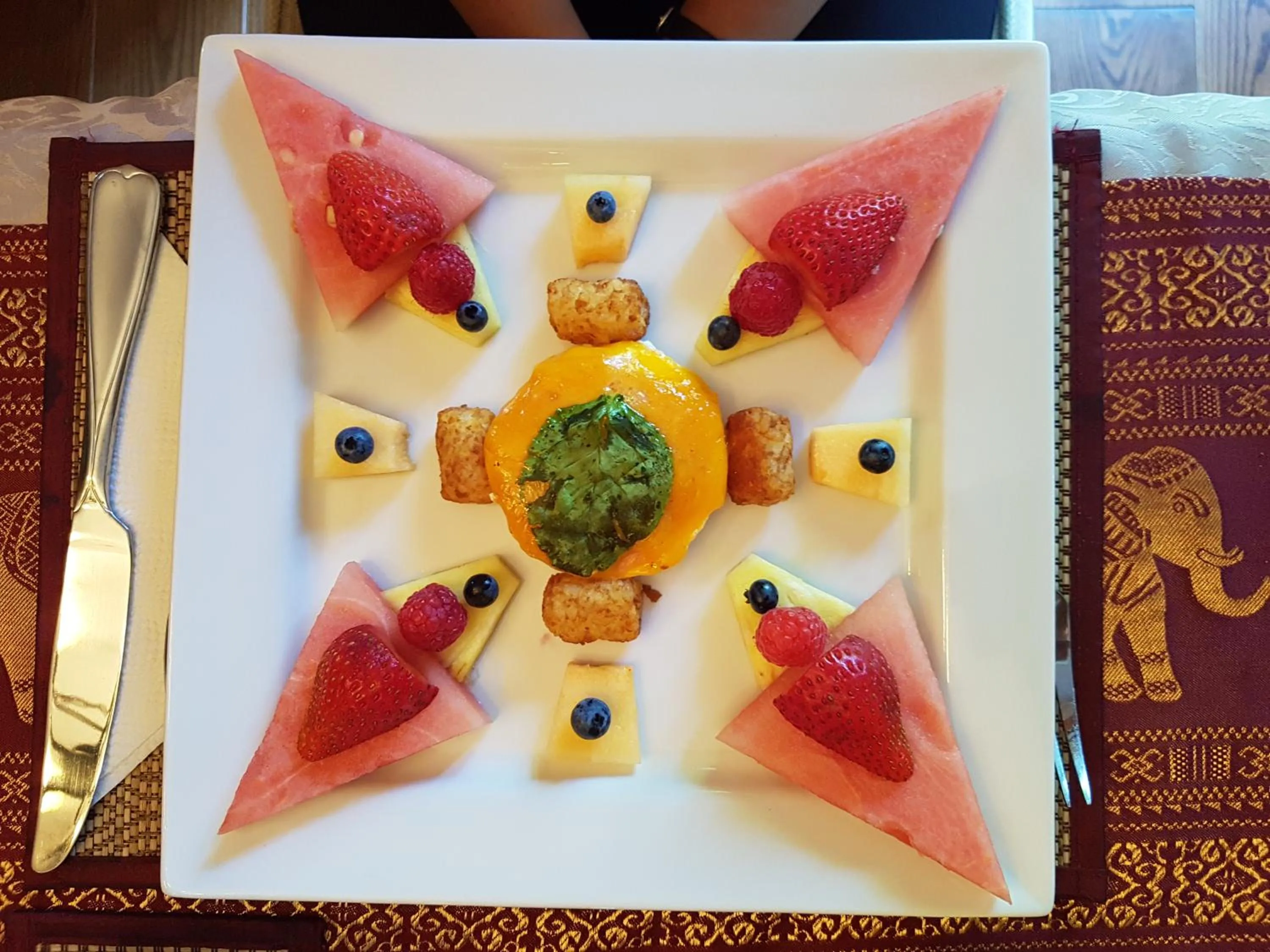 Breakfast in Gîte Le Trésor Caché Bed & Breakfast