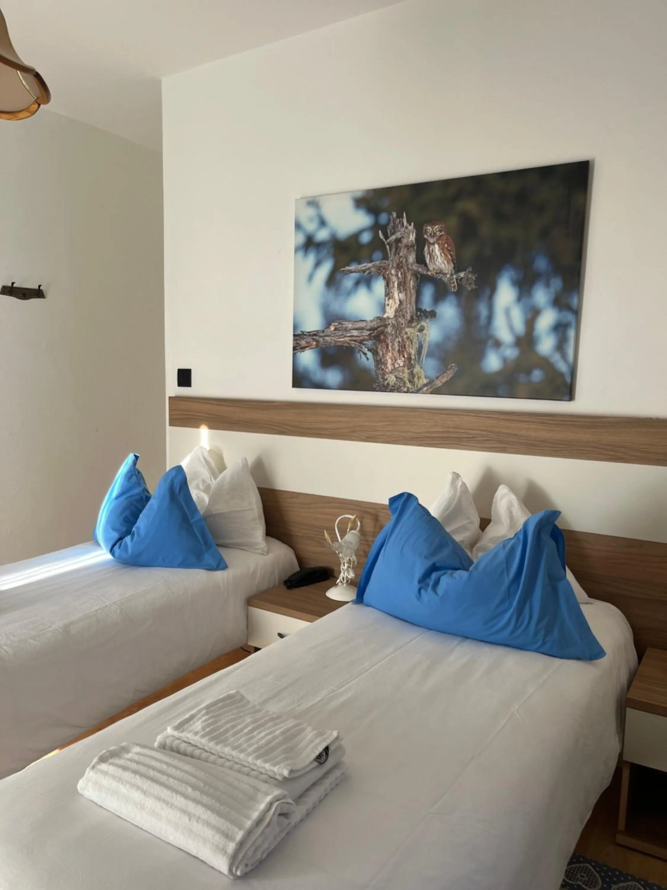 Bed in Hotel Garni Suisse