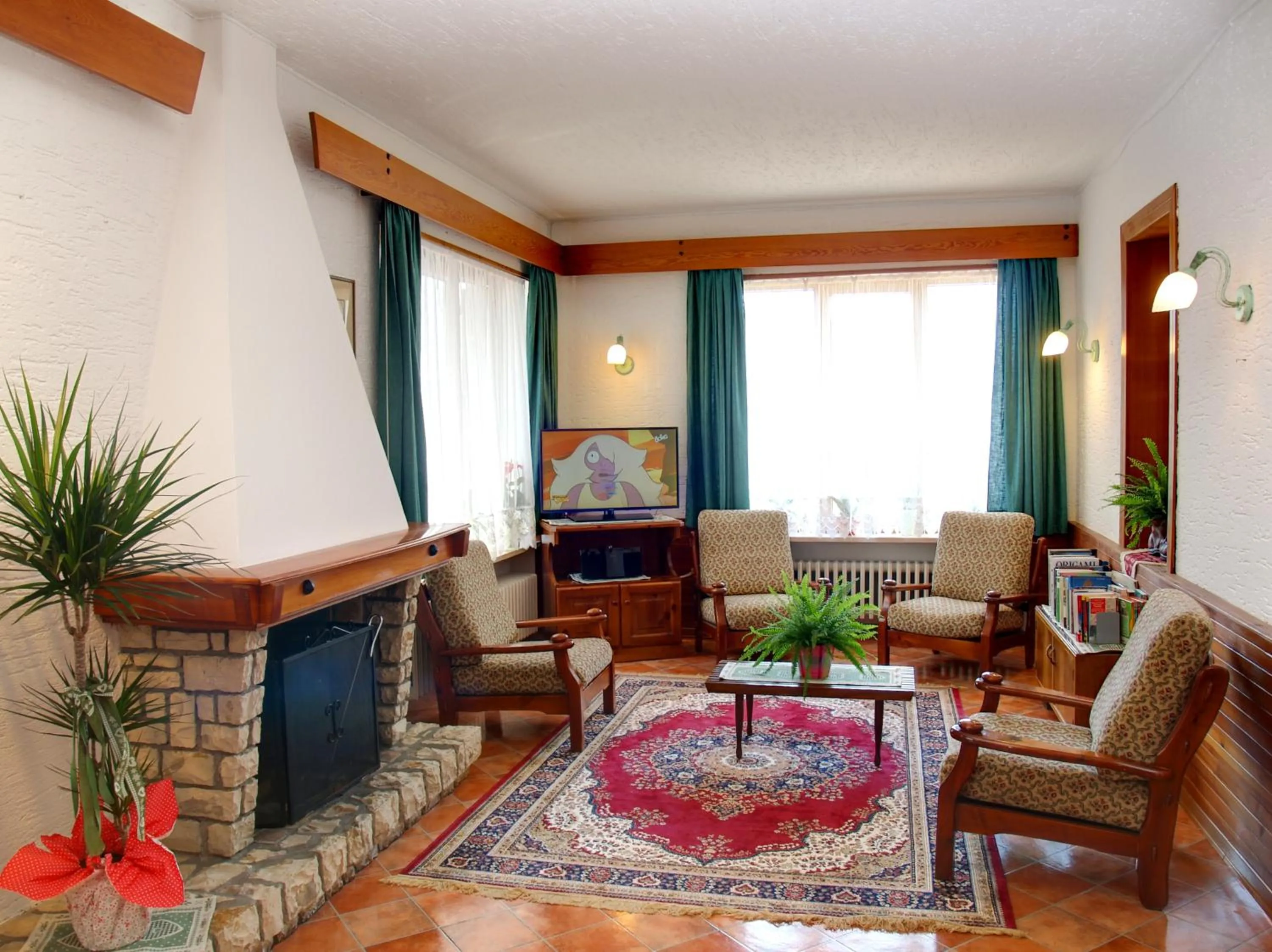 Communal lounge/ TV room in Hotel Garni Suisse