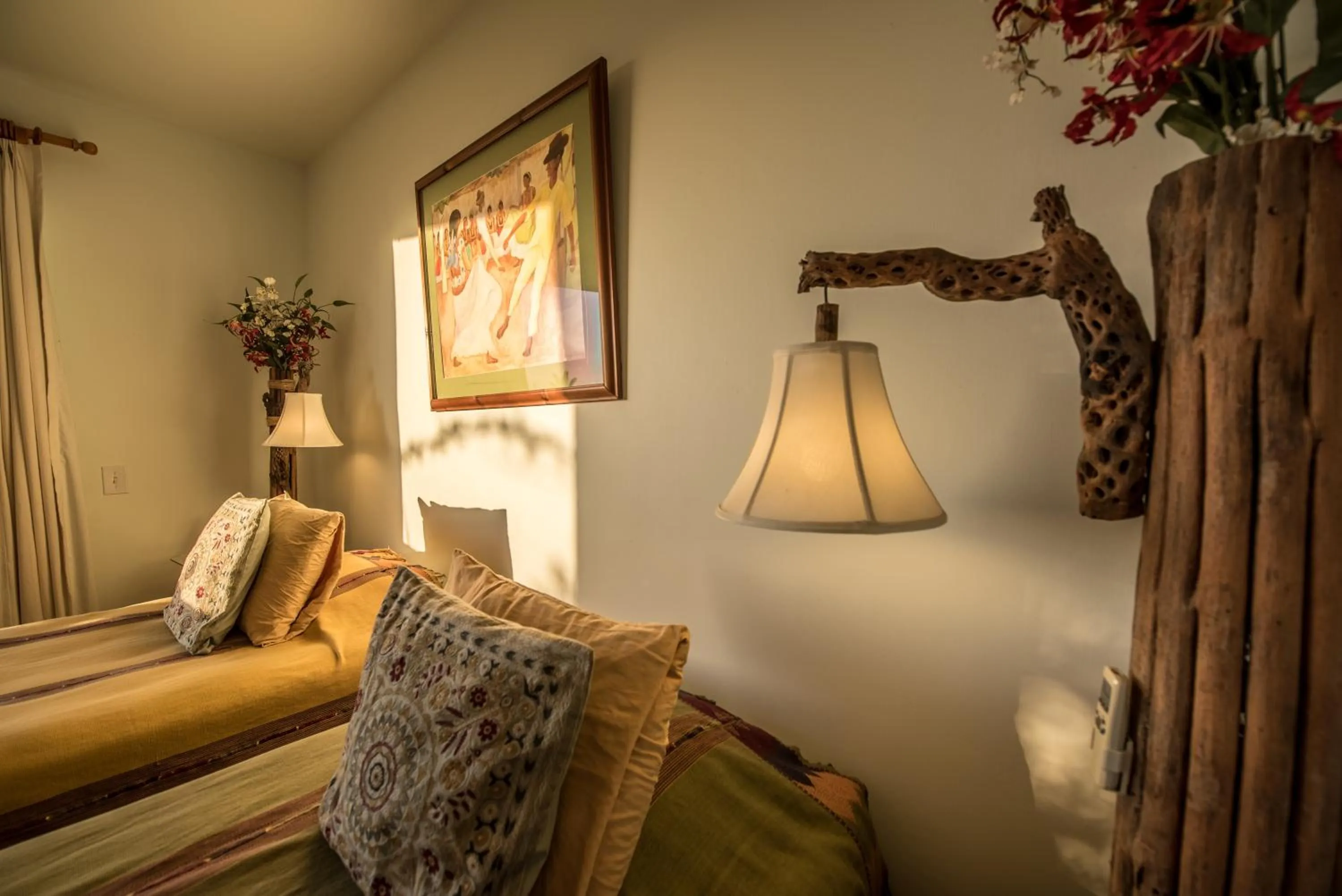 Decorative detail, Bed in Los Colibris Casitas