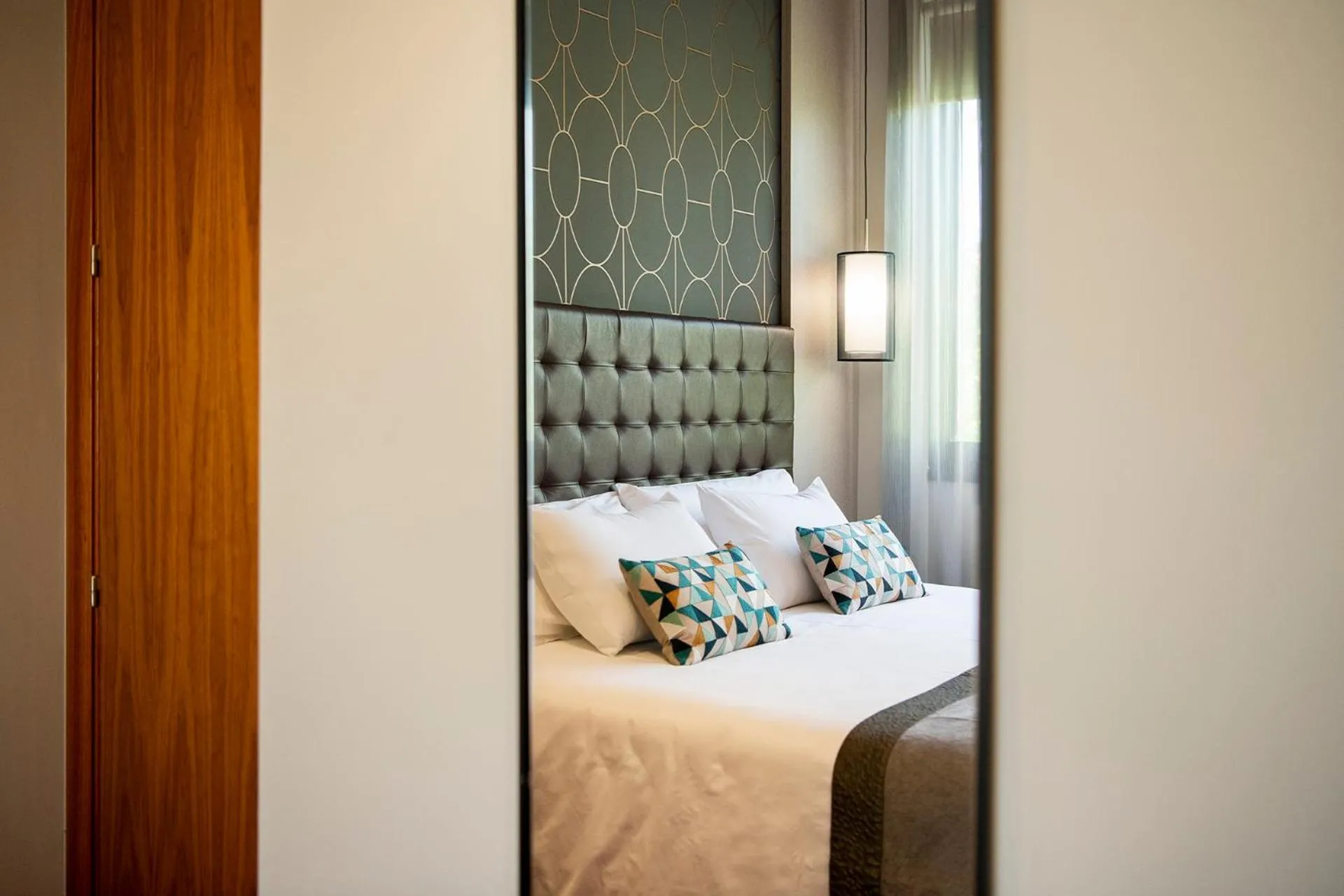 Bed in UP ROOMS BANYOLES