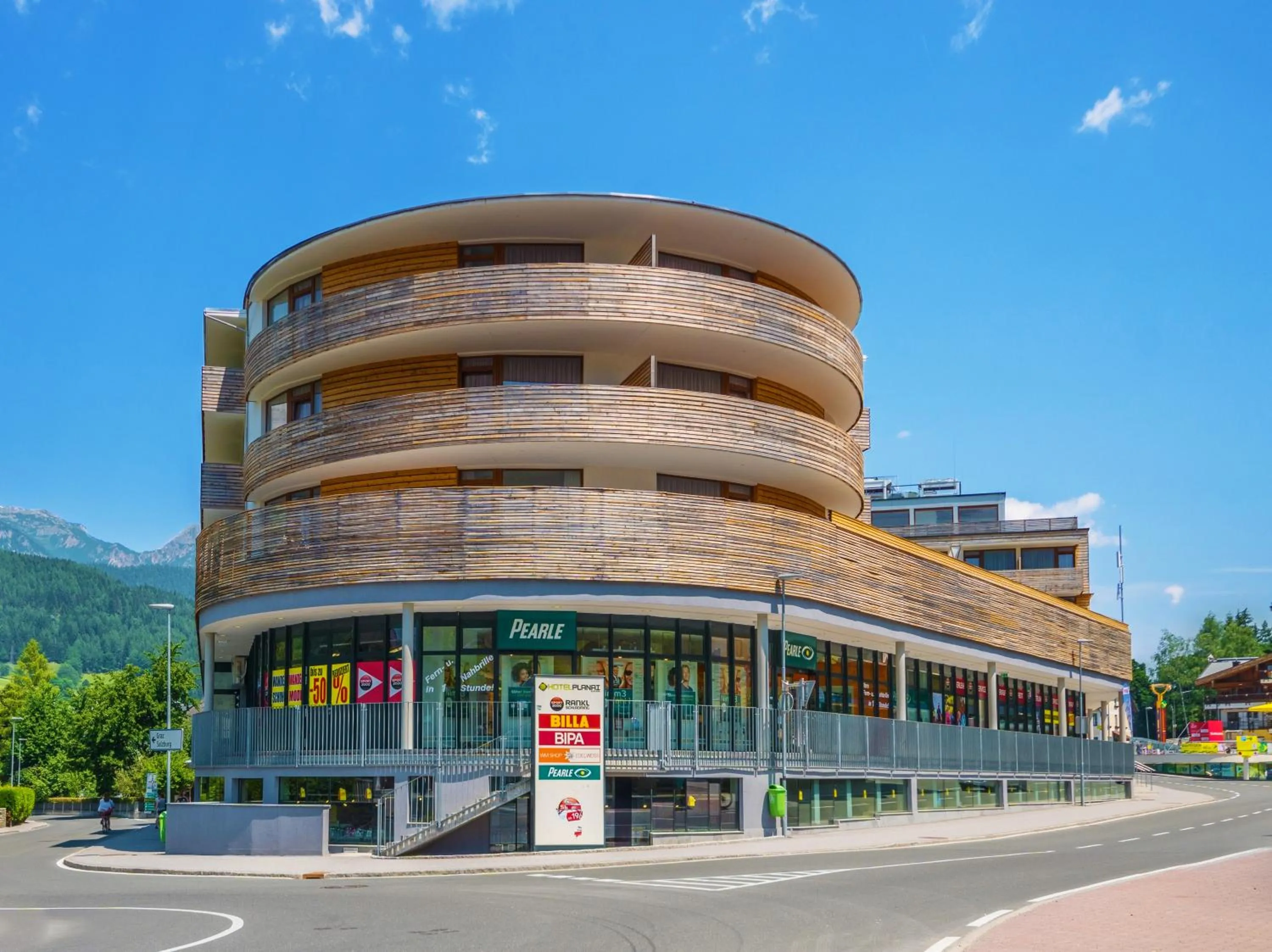 Facade/entrance in Hotel Planai by Alpeffect Hotels