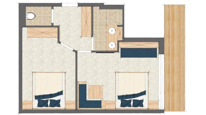 Floor plan in Hotel Planai by Alpeffect Hotels
