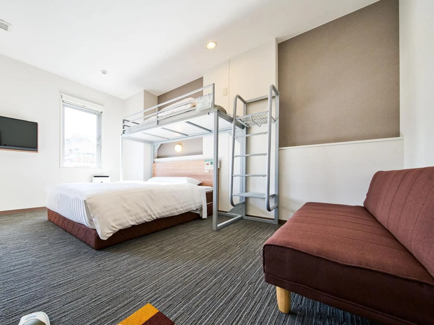 Photo of the whole room, Bed in Super Hotel Mihara Ekimae