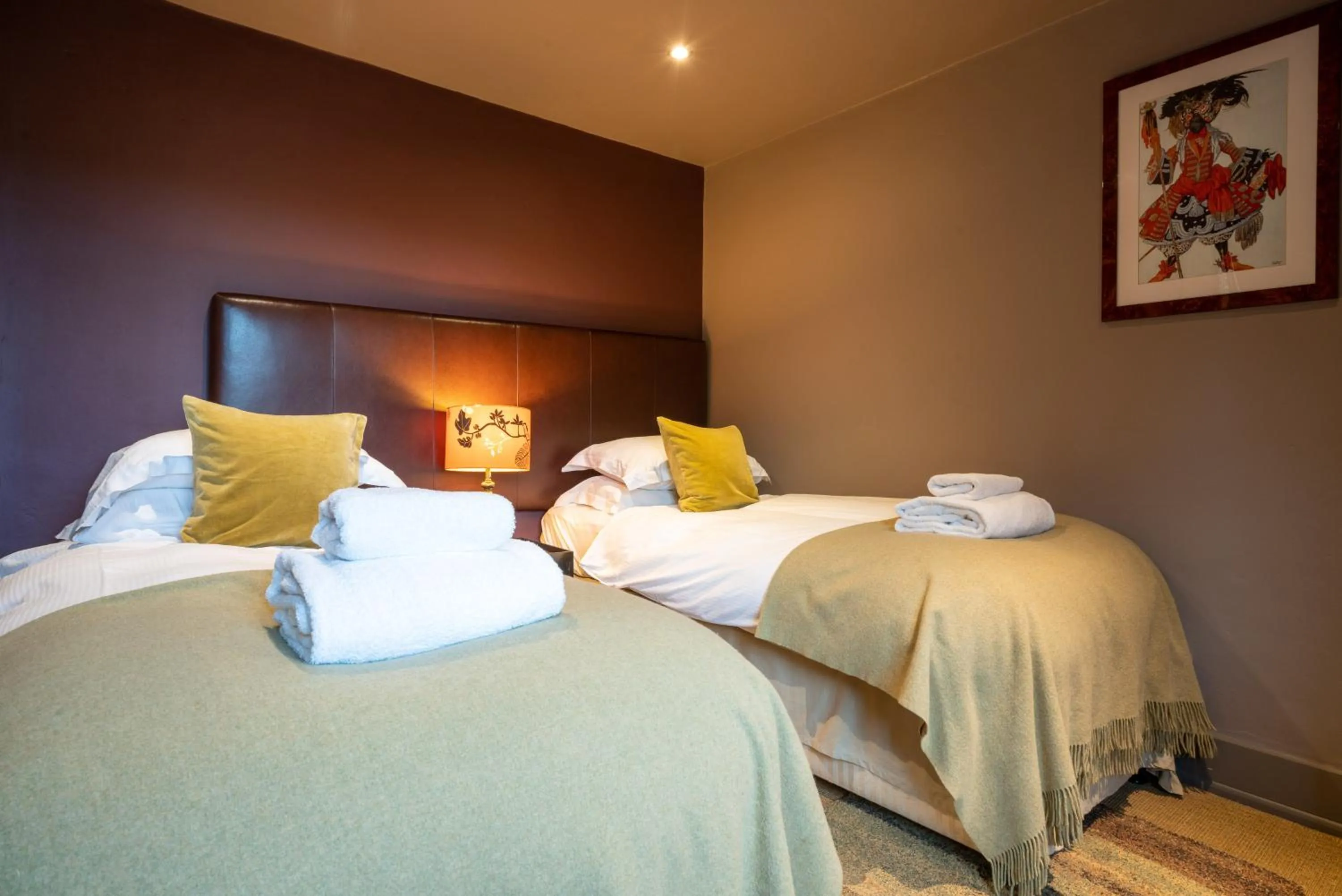 Bed in The Royal Oak Inn