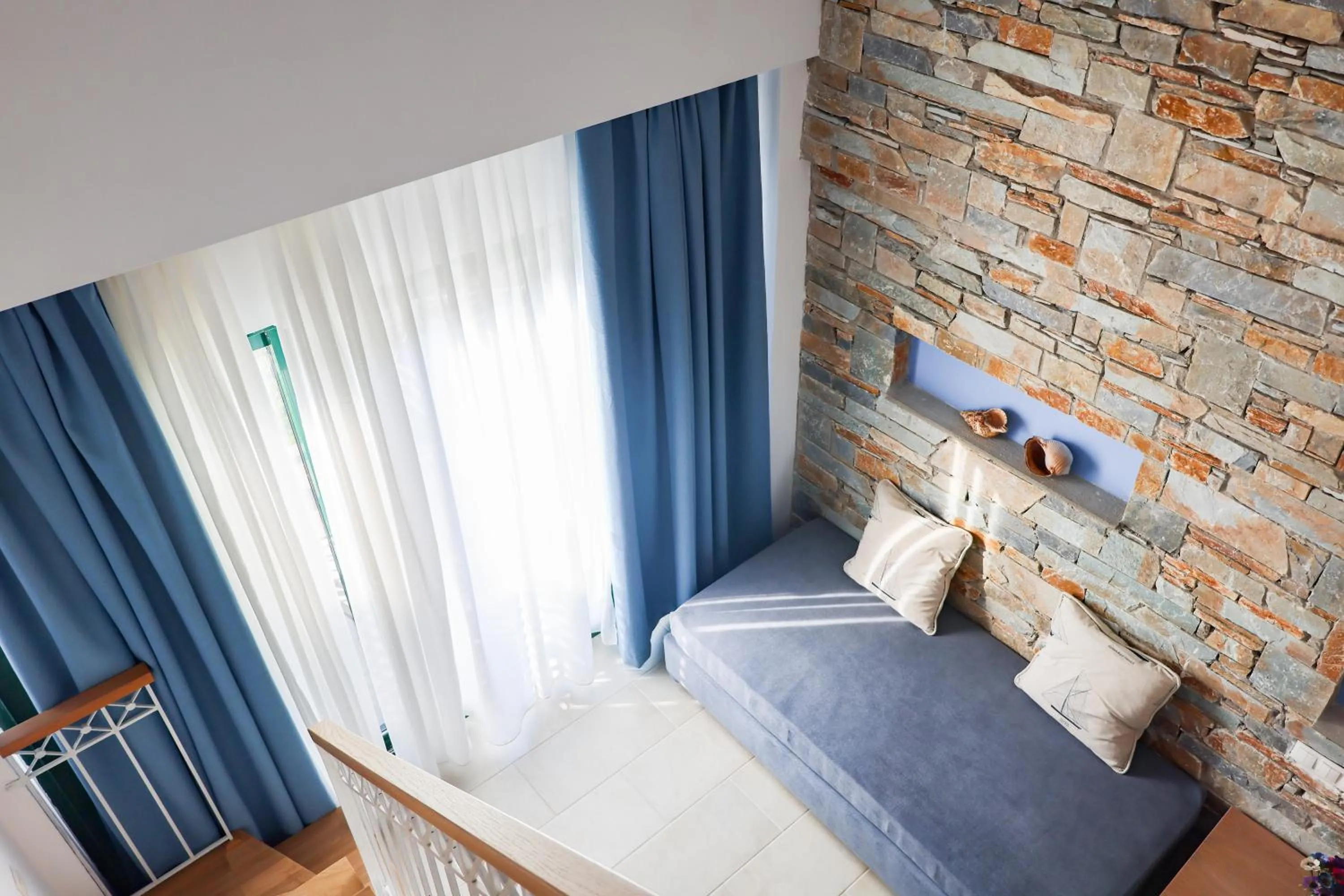 Bed in Azzurro