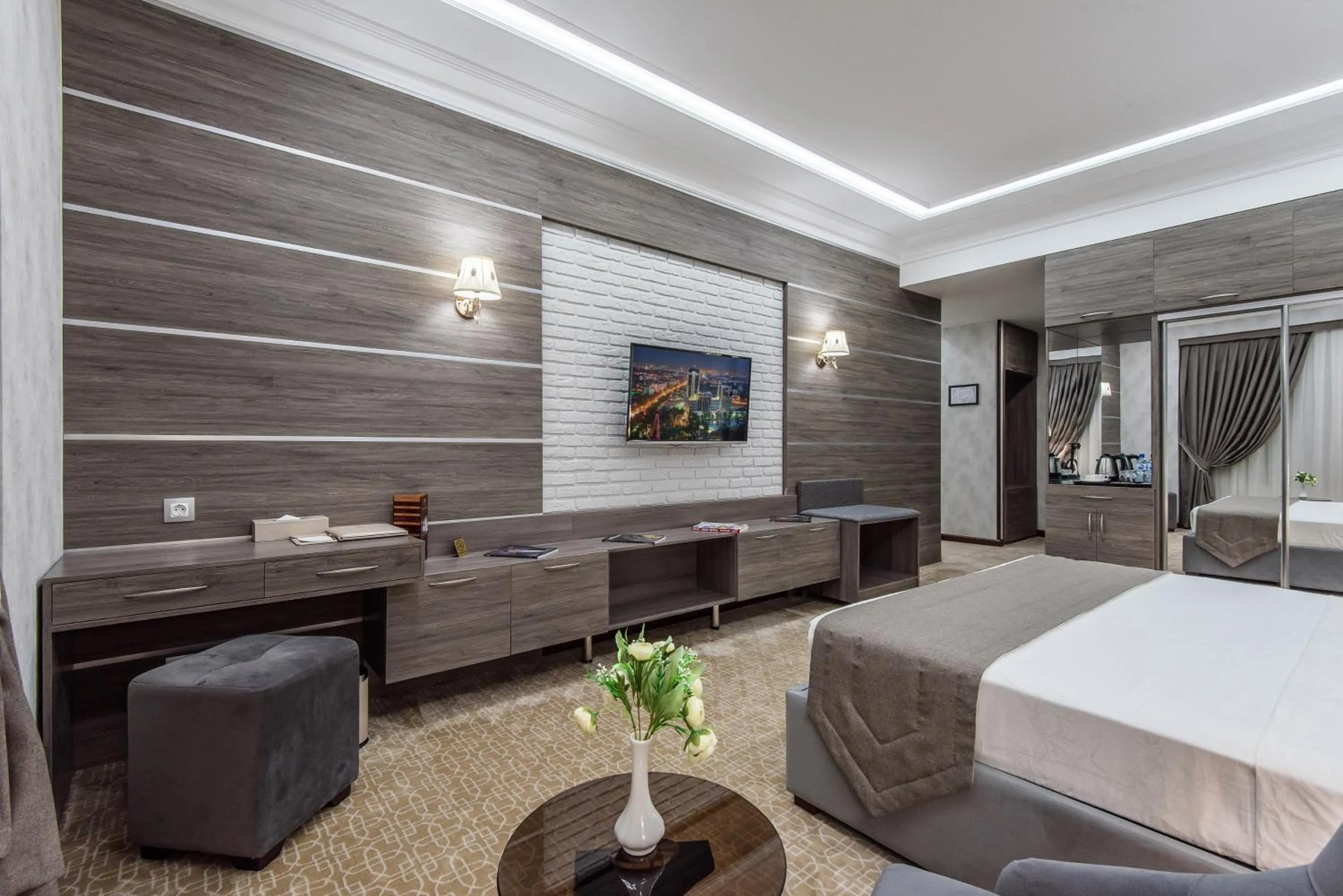 Photo of the whole room, Bed in The Royal Mezbon Hotel & SPA