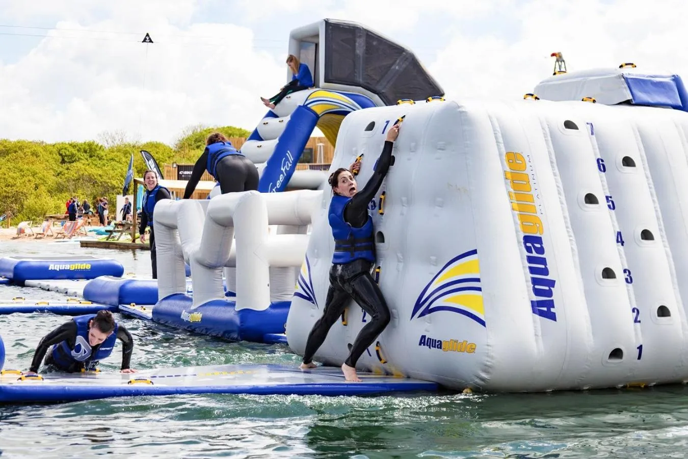 Aqua park in Retallack Resort