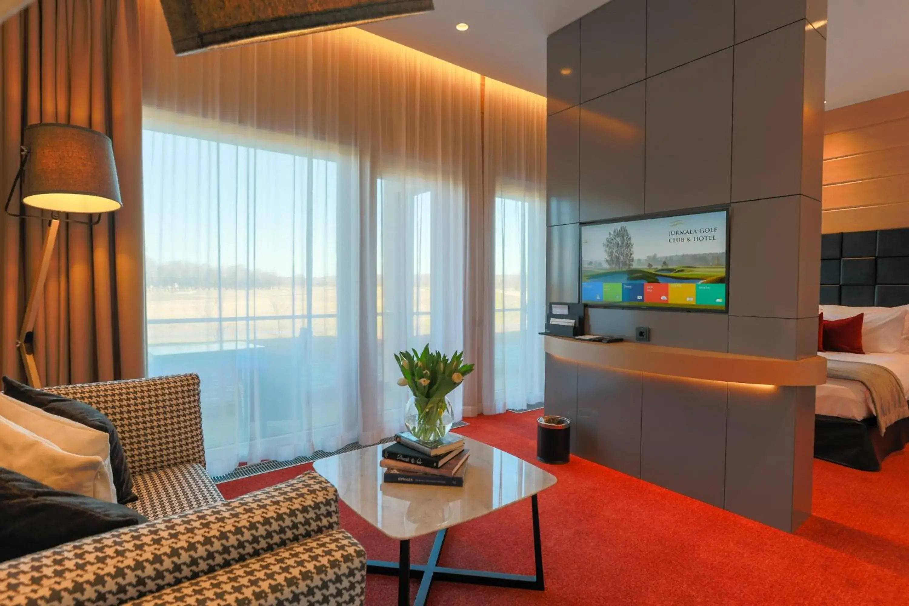 Balcony/Terrace, Bed in Jurmala Golf Club&Hotel Balcony/Terrace, Bed in Jurmala Golf Club&Hotel