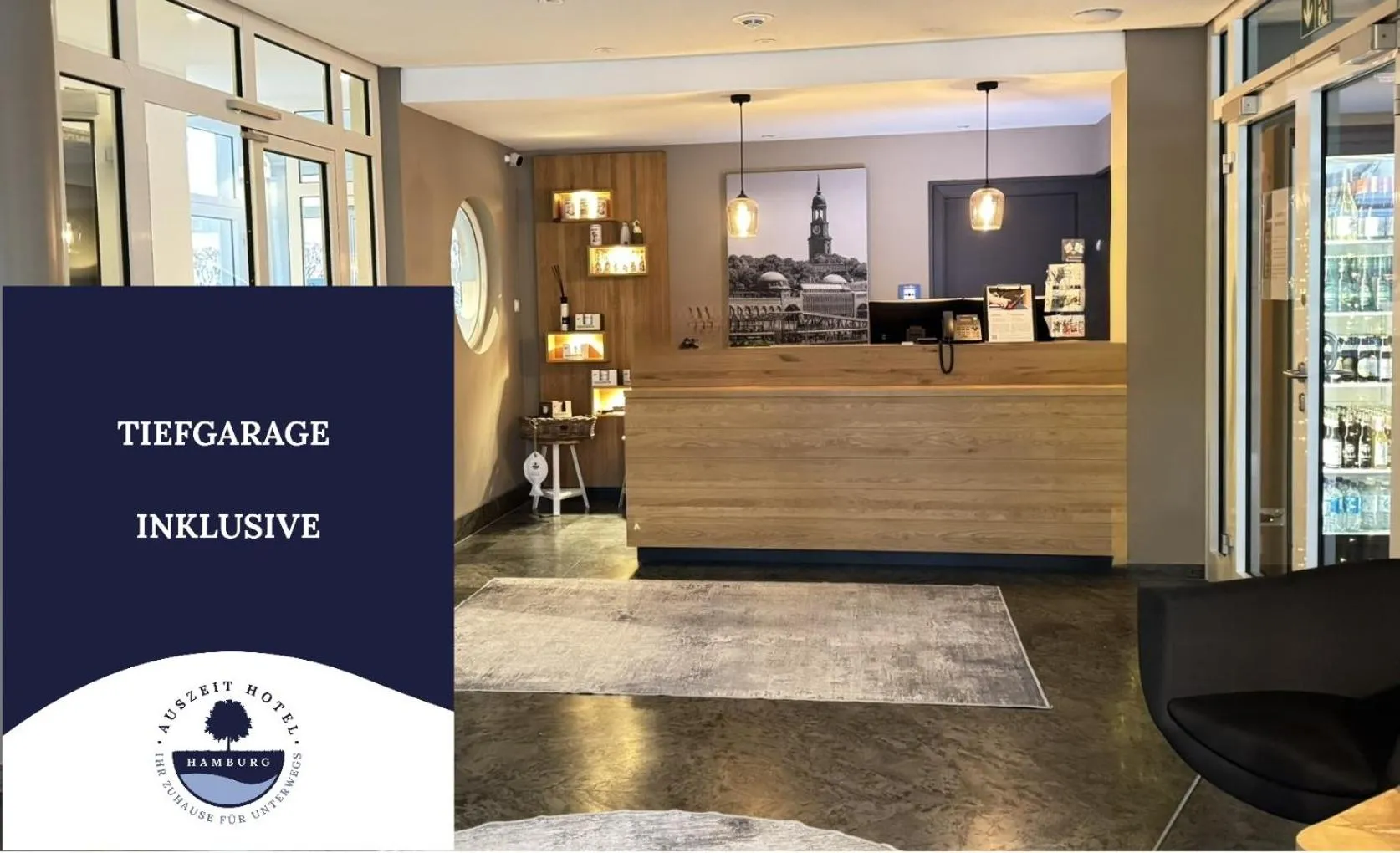 Lobby or reception in Auszeit Hotel Hamburg