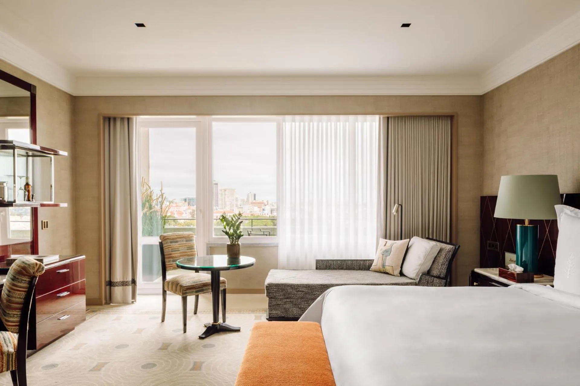 Bed in Four Seasons Hotel Ritz Lisbon