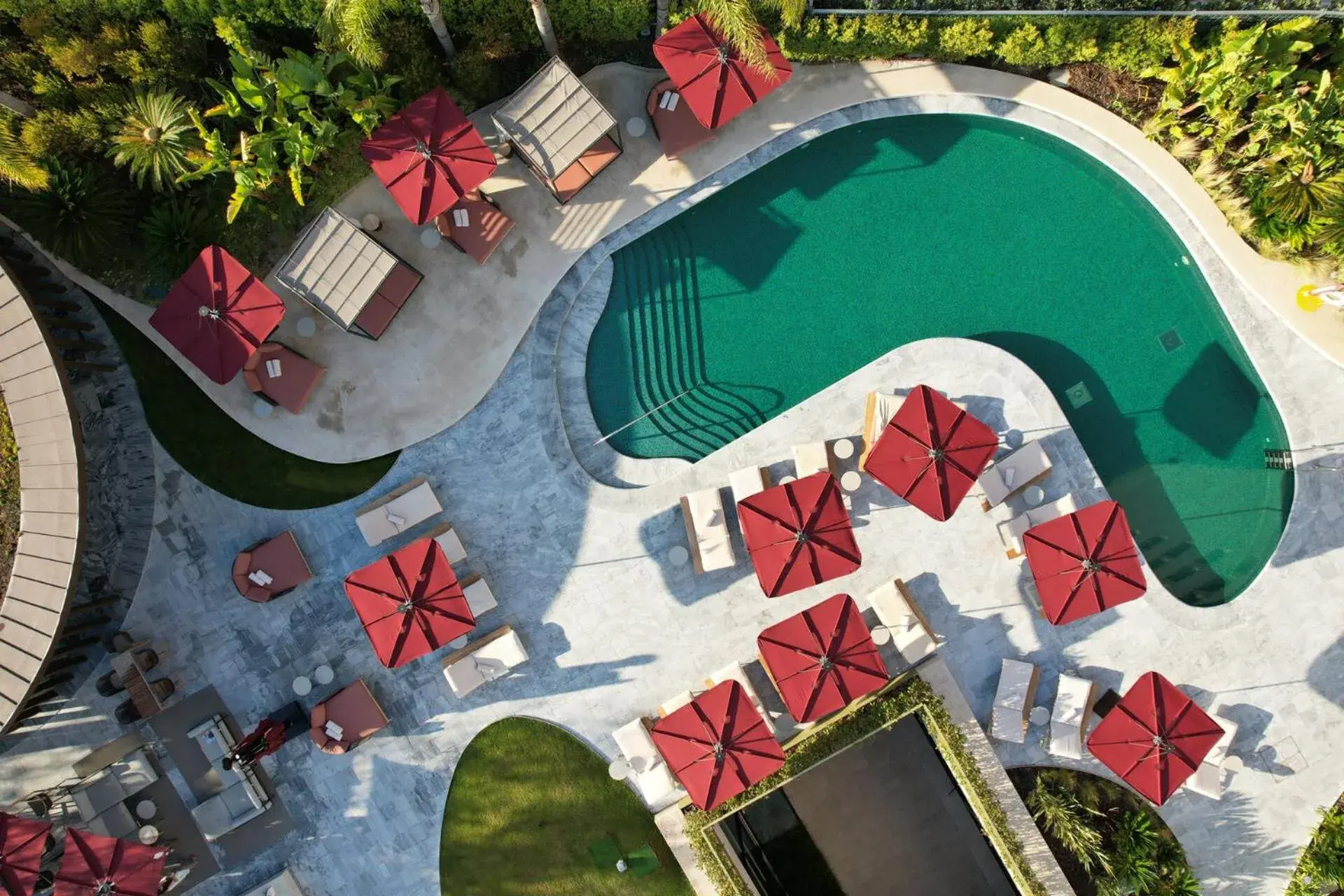 Pool view in Four Seasons Hotel Ritz Lisbon Pool view in Four Seasons Hotel Ritz Lisbon