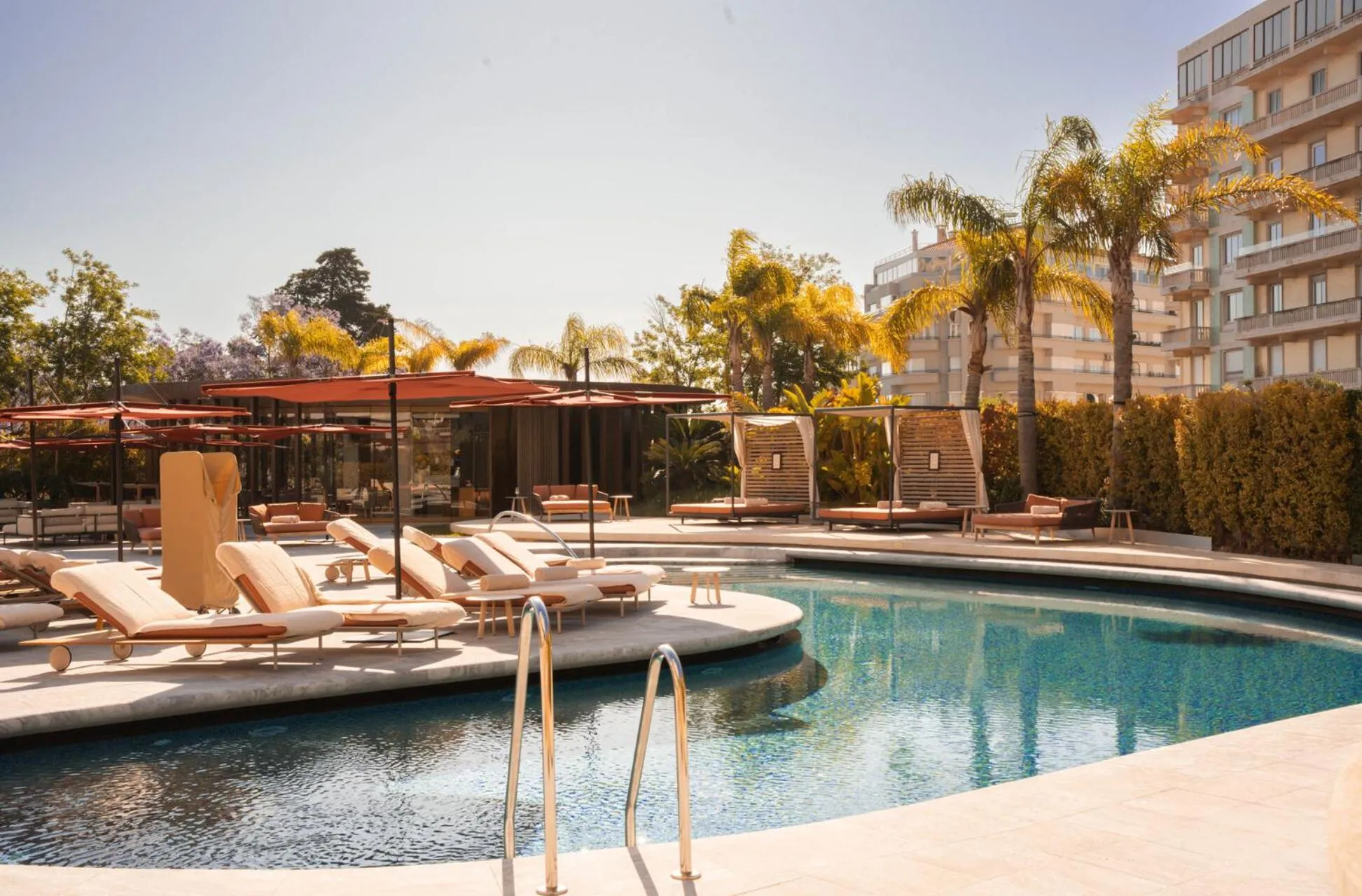 Pool view in Four Seasons Hotel Ritz Lisbon