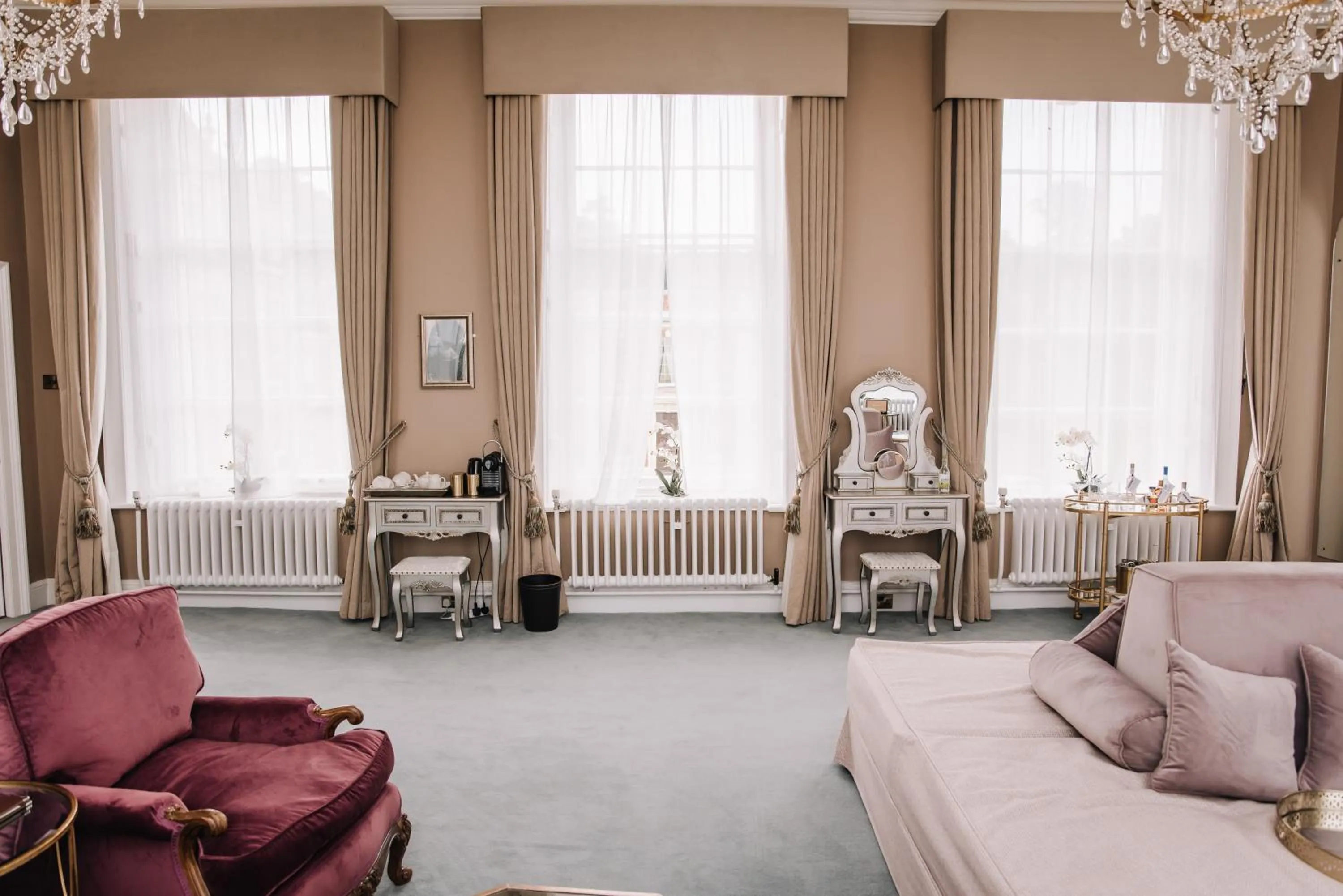 Seating area in Hawkstone Hall Hotel & Gardens
