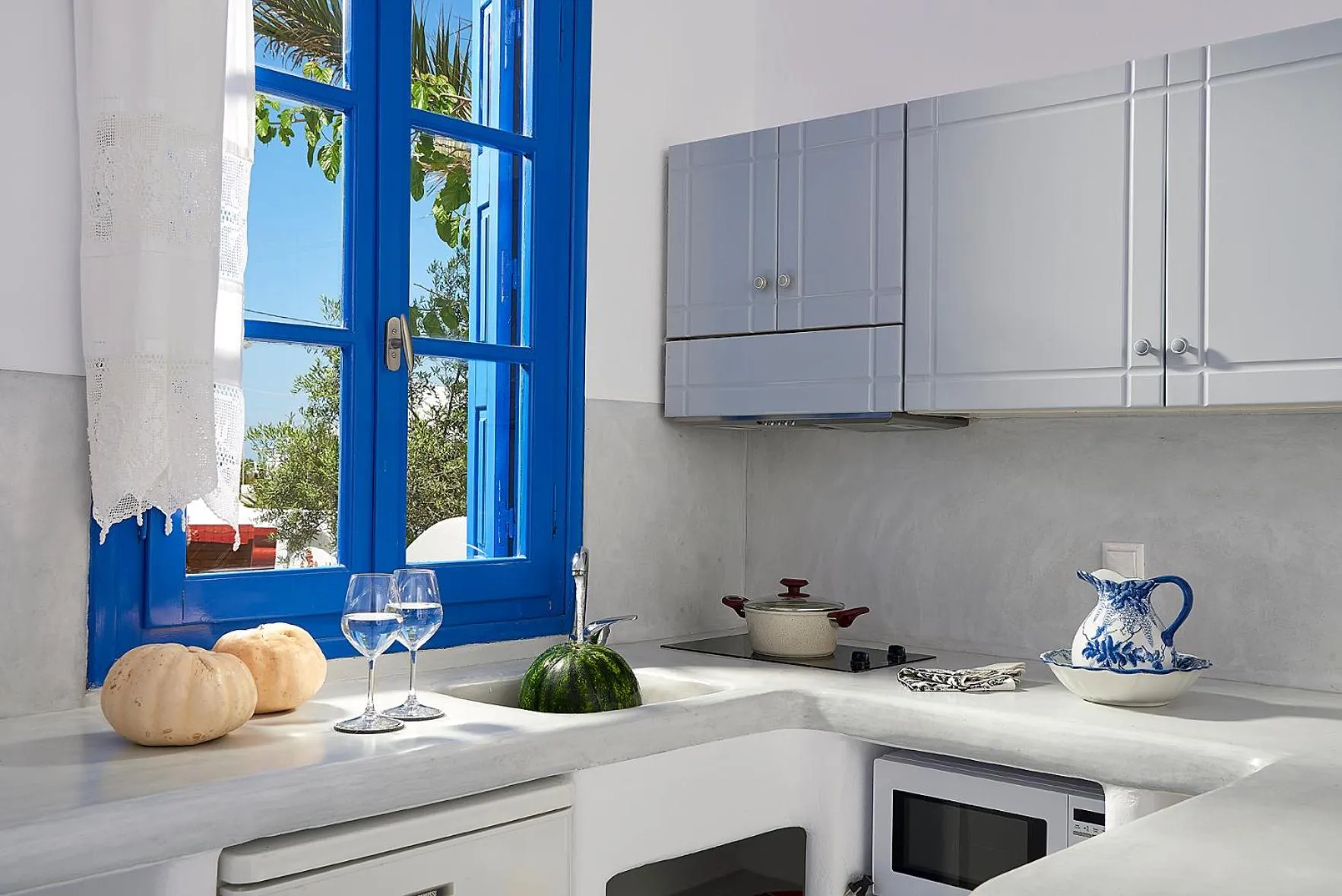 Kitchen or kitchenette in Elia Studios Pollonia