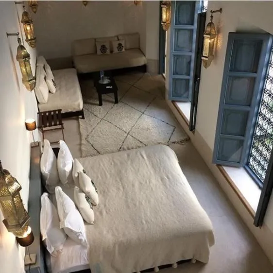 Bed in Riad Dar Hanane