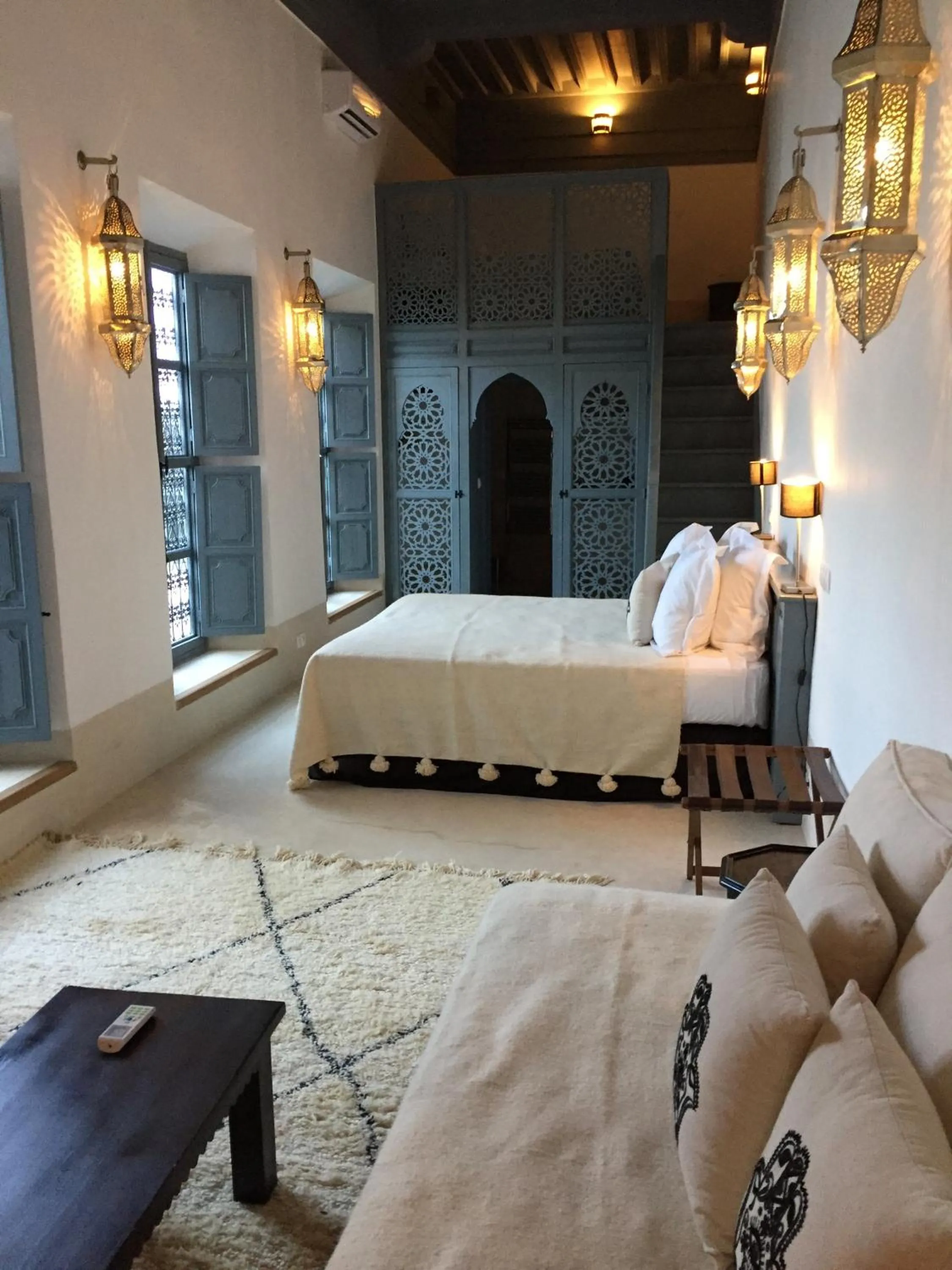 Bed in Riad Dar Hanane