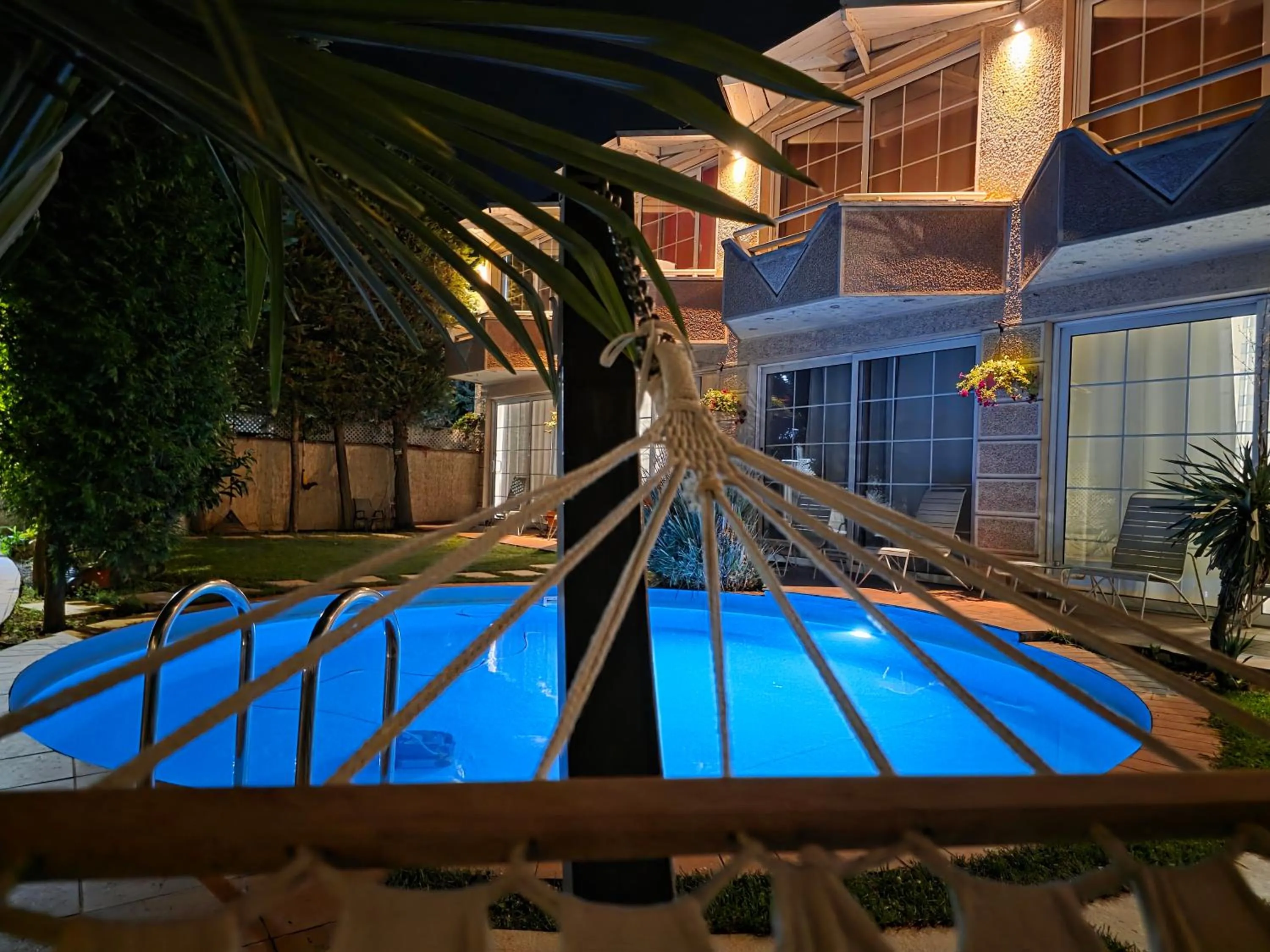 Night in Aloha Apartments with pool
