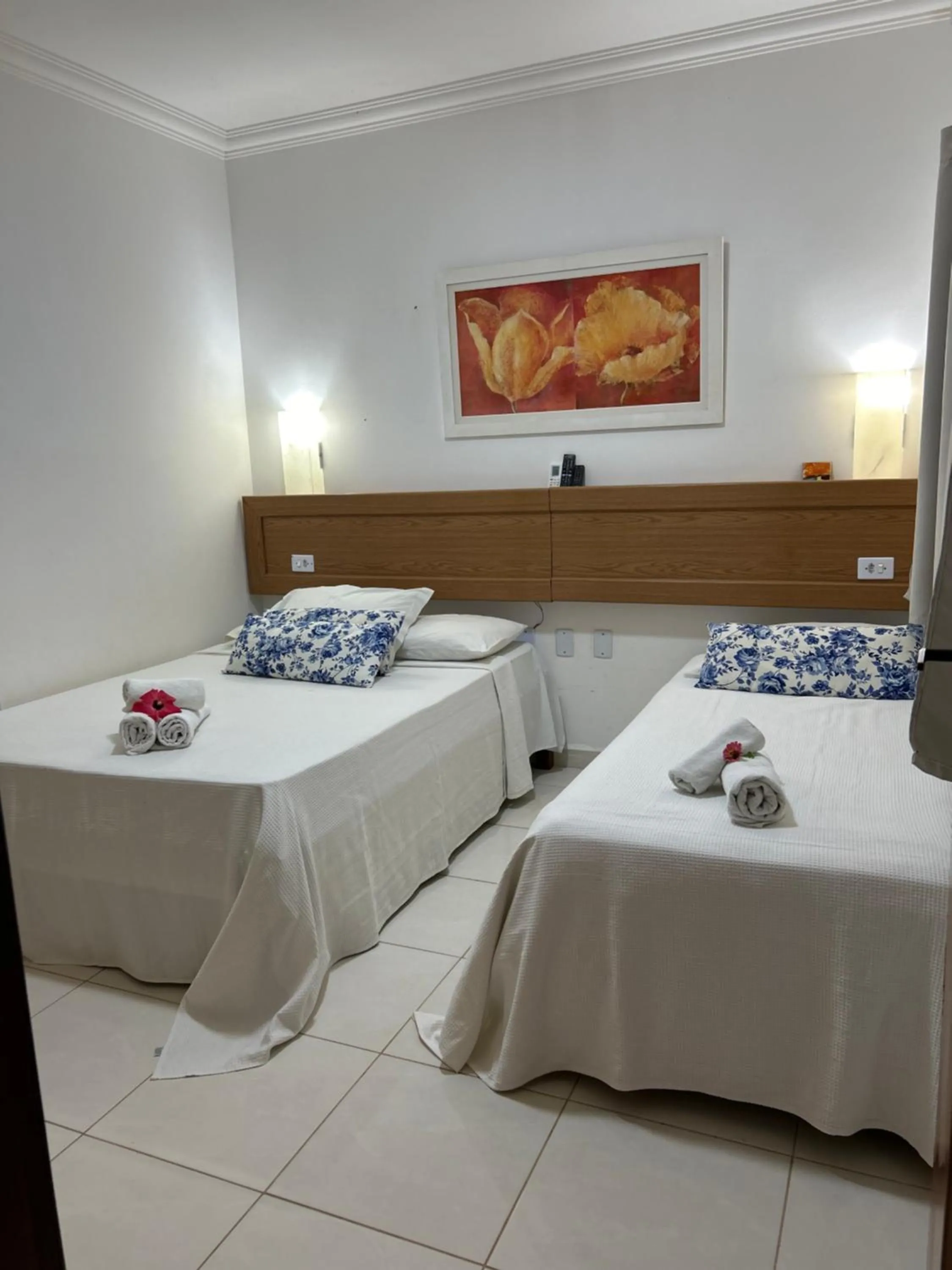 Bed in Pousada Cellina’s mar