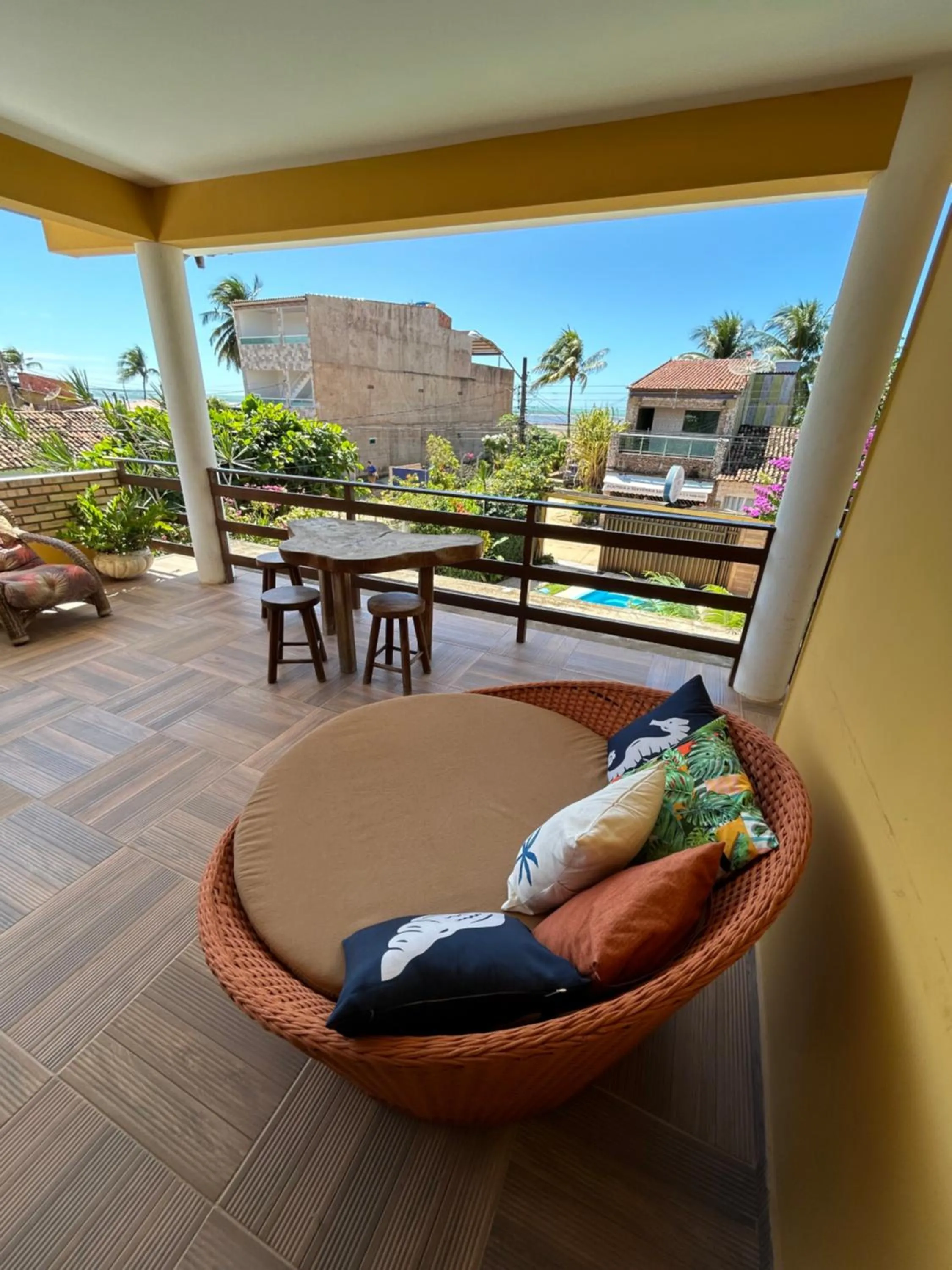 Balcony/Terrace in Pousada Cellina’s mar