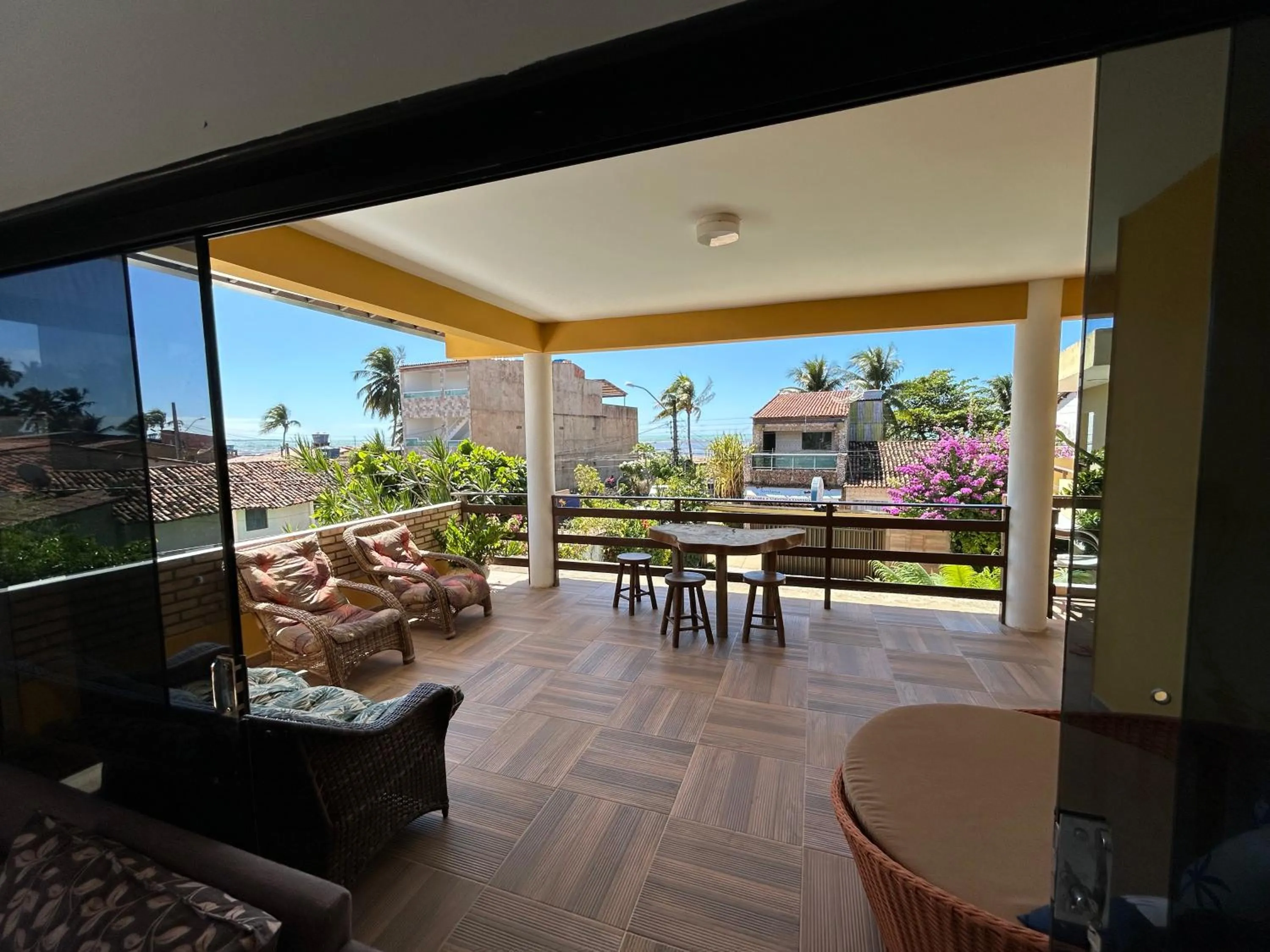 Balcony/Terrace in Pousada Cellina’s mar