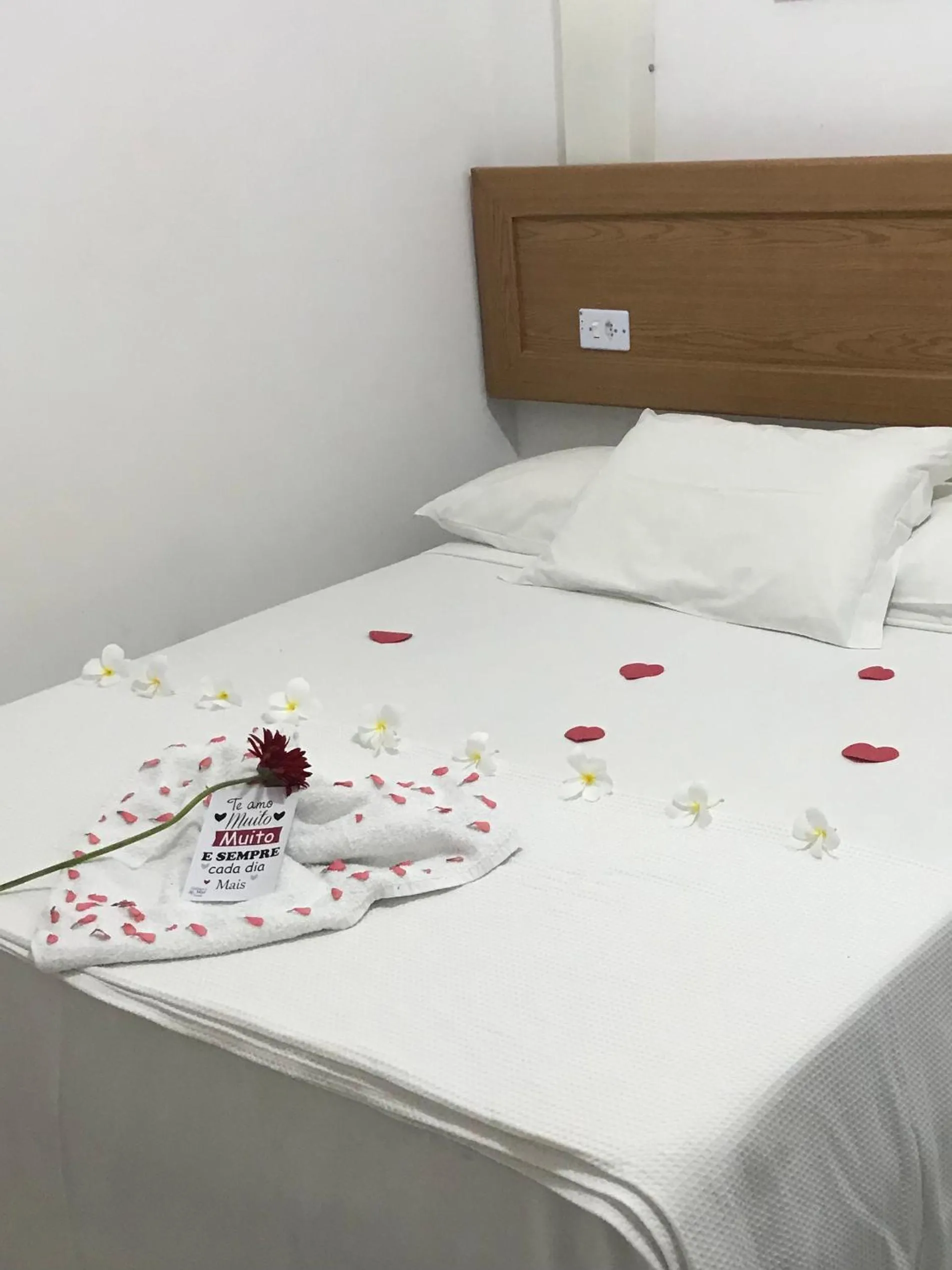 Bed in Pousada Cellina’s mar