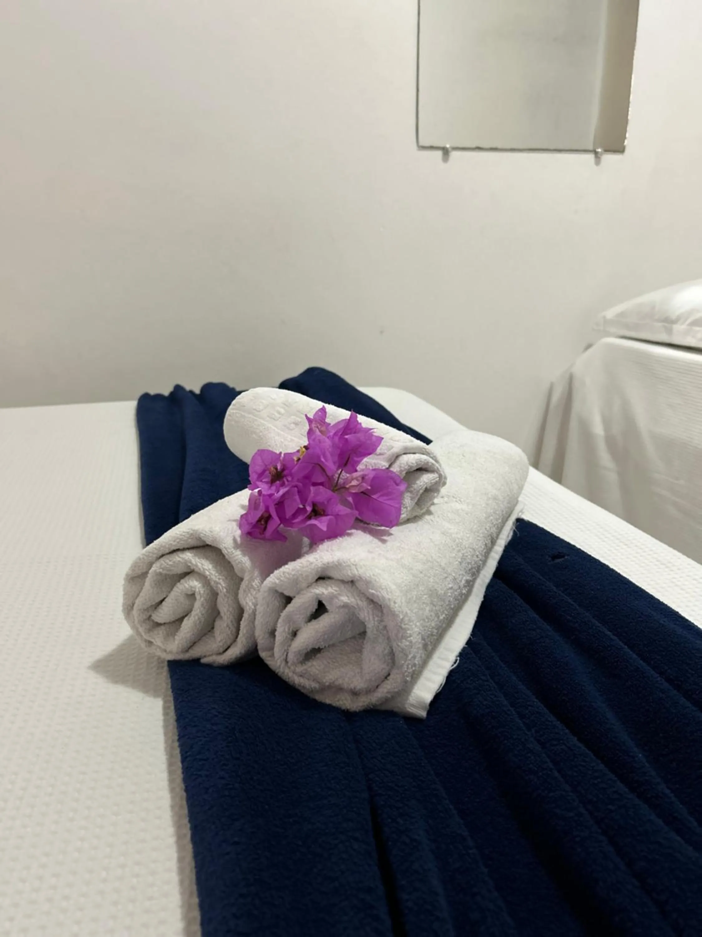 Bed in Pousada Cellina’s mar