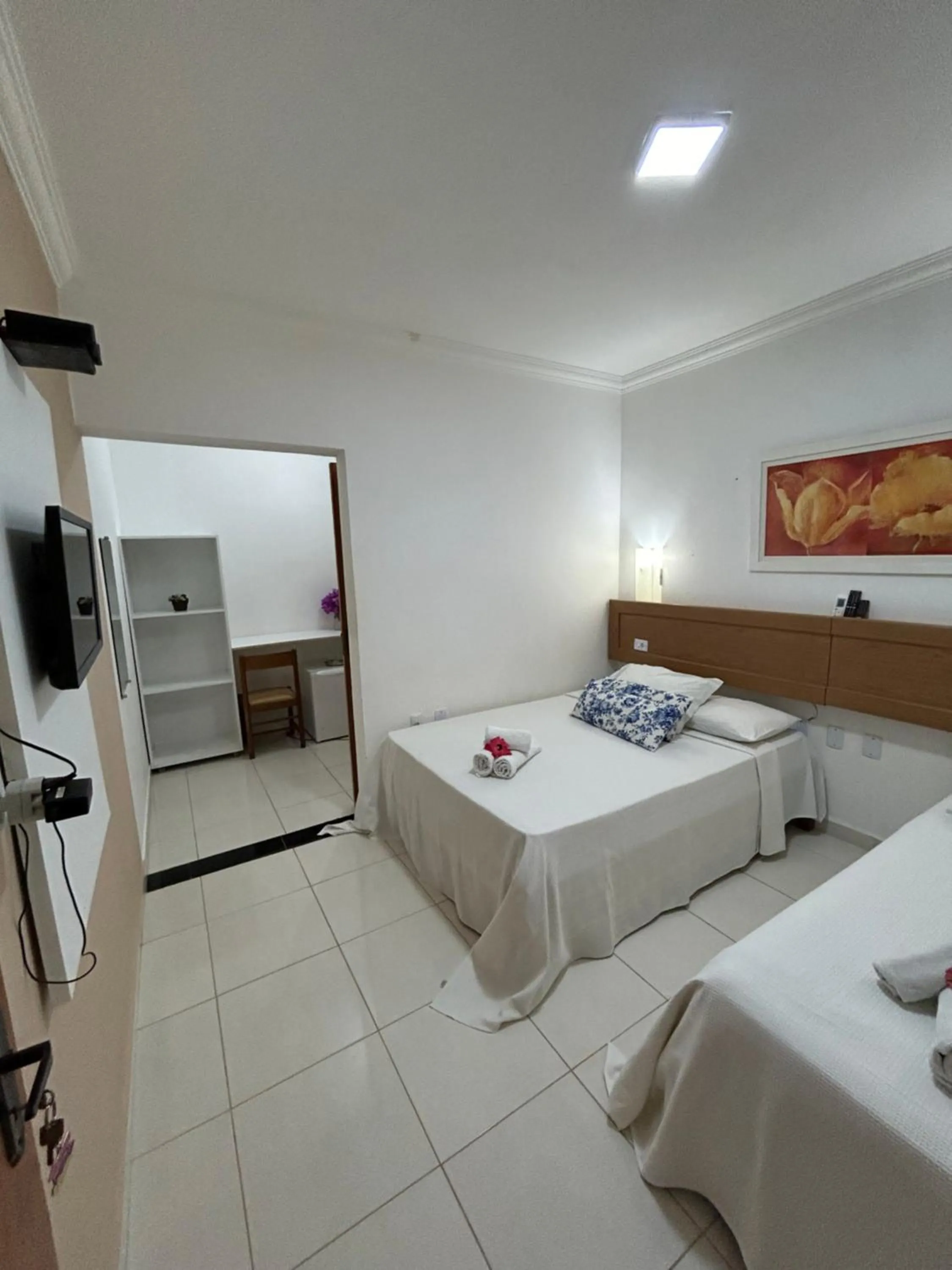 Bed in Pousada Cellina’s mar