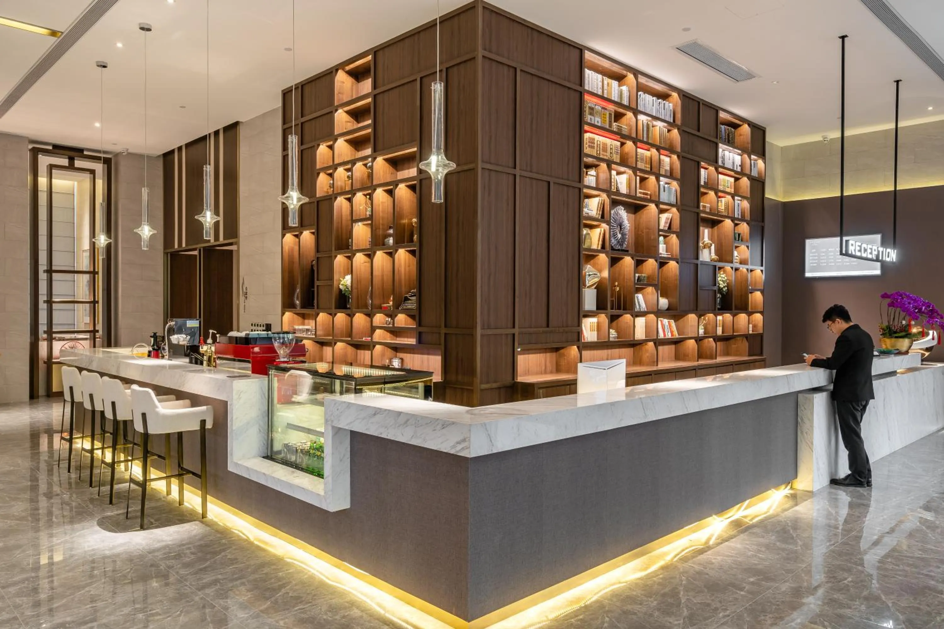 Lobby or reception in Anban Hotel Shenzhen