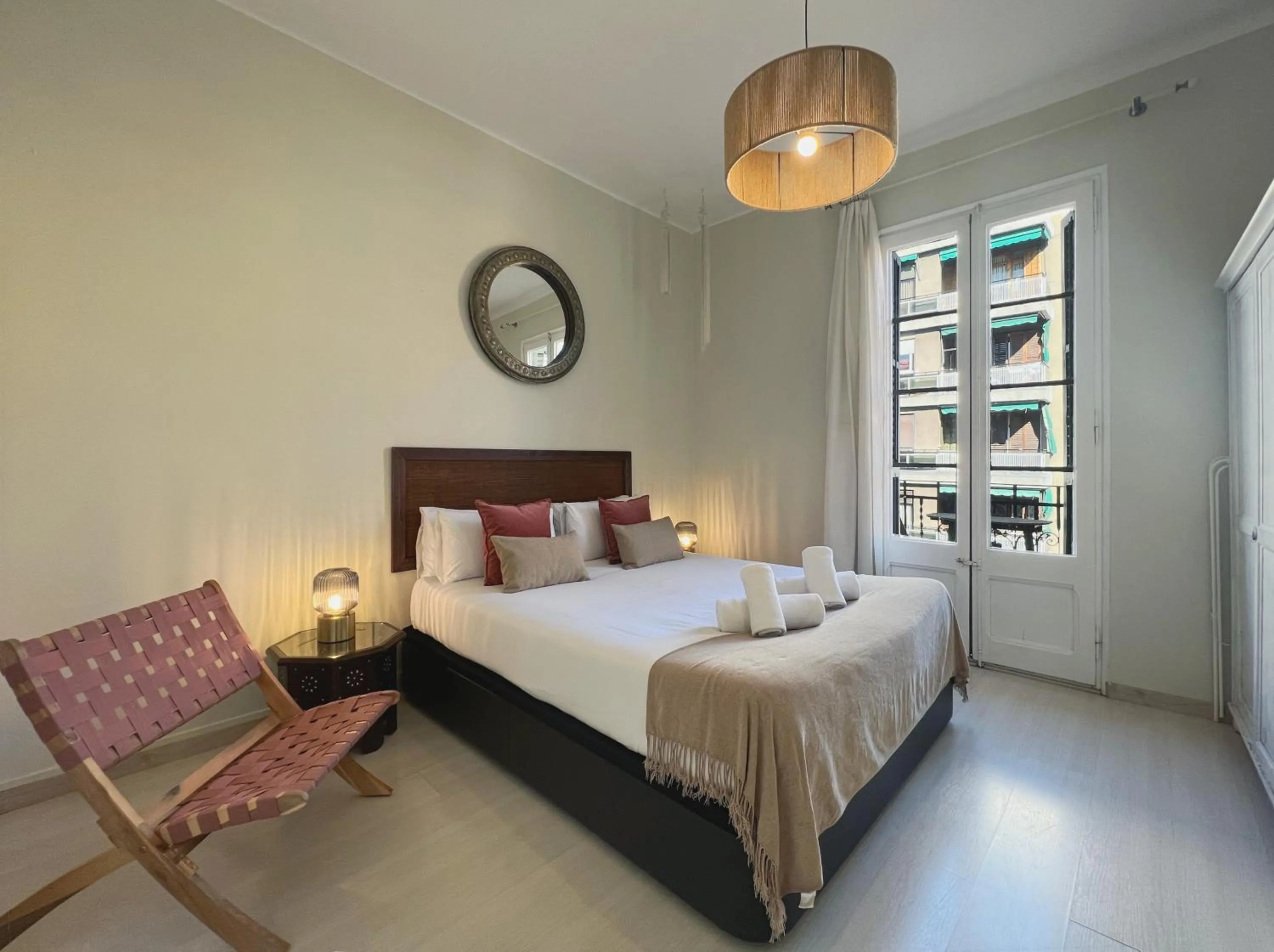 Bed in Stay U-nique Apartments Lepant