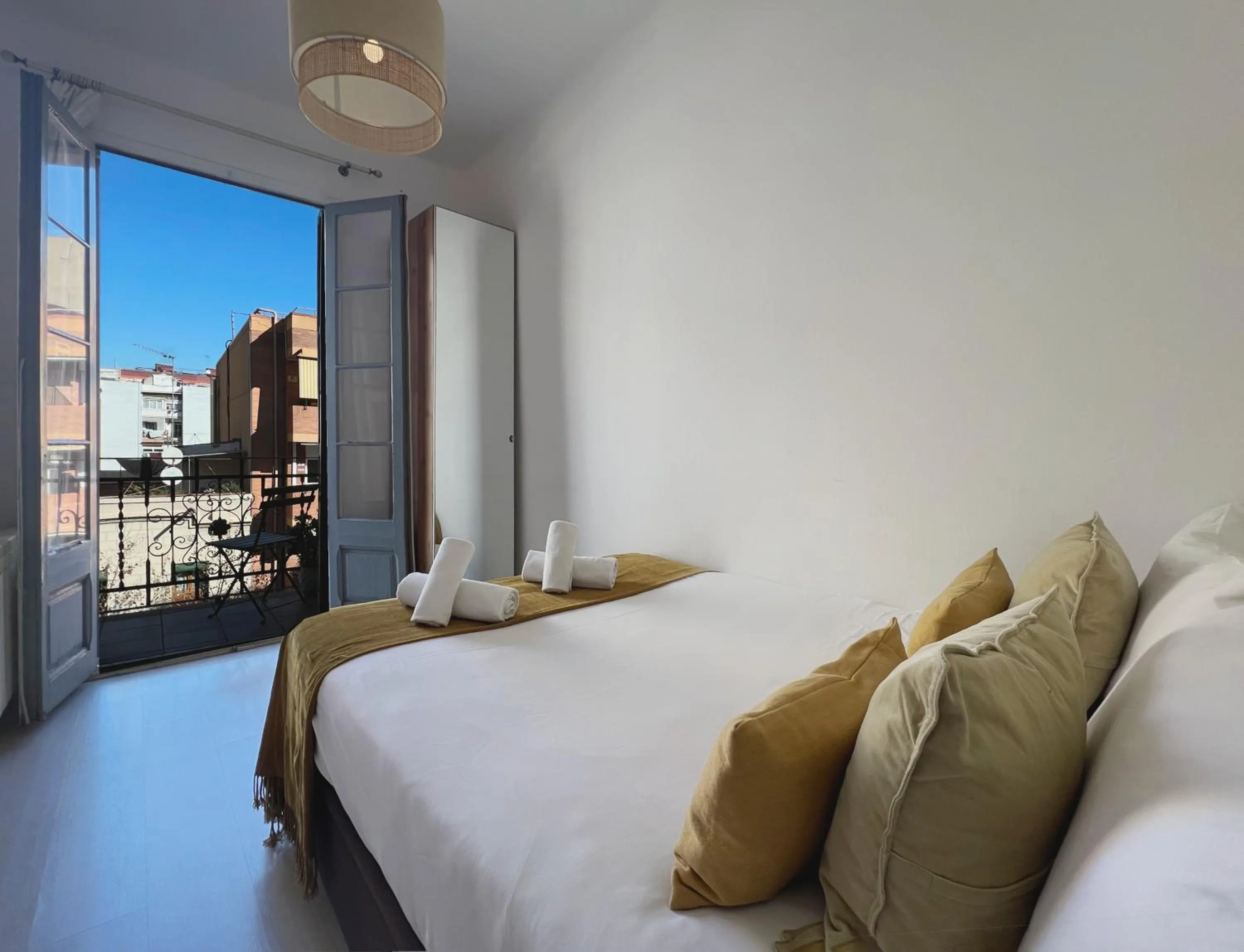 Bed in Stay U-nique Apartments Lepant
