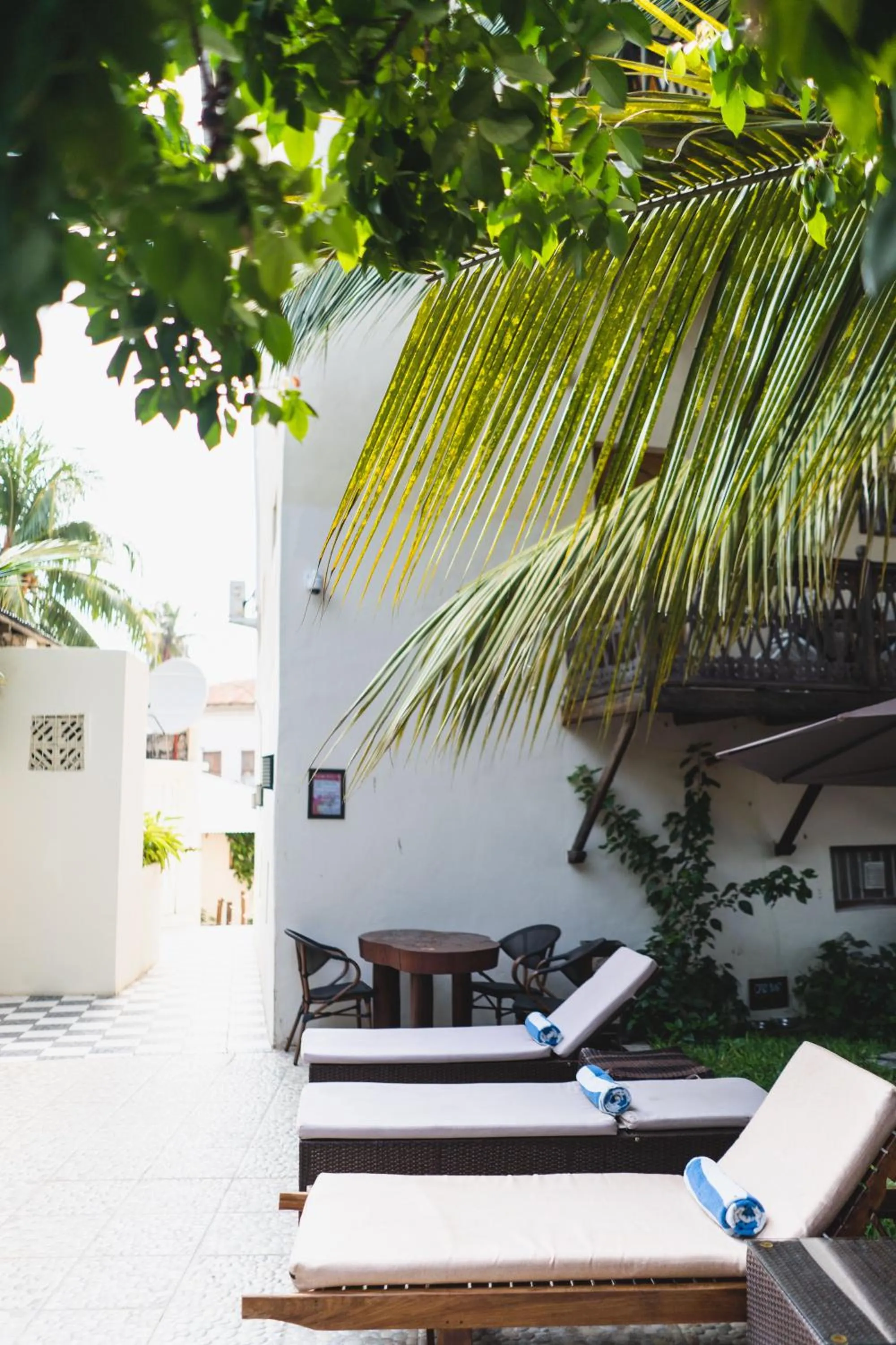 sunbed in Antonio Garden Hotel