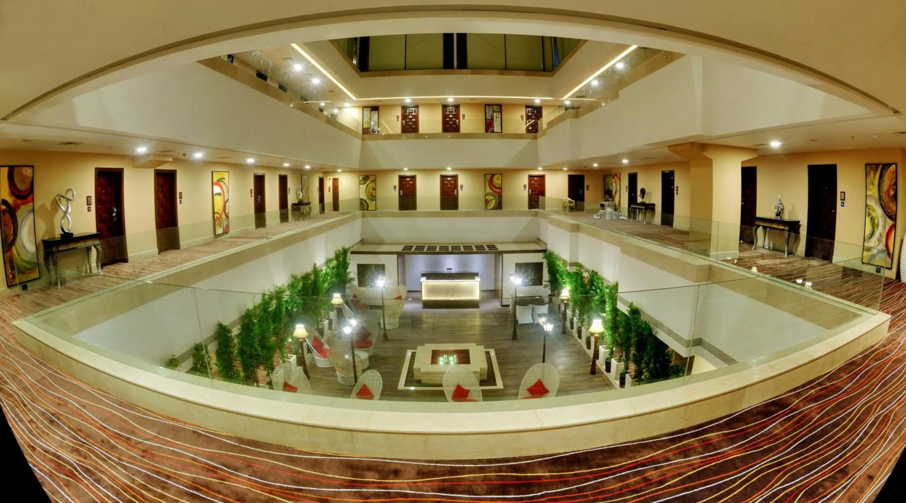 Decorative detail in The Fern Residency Rajkot