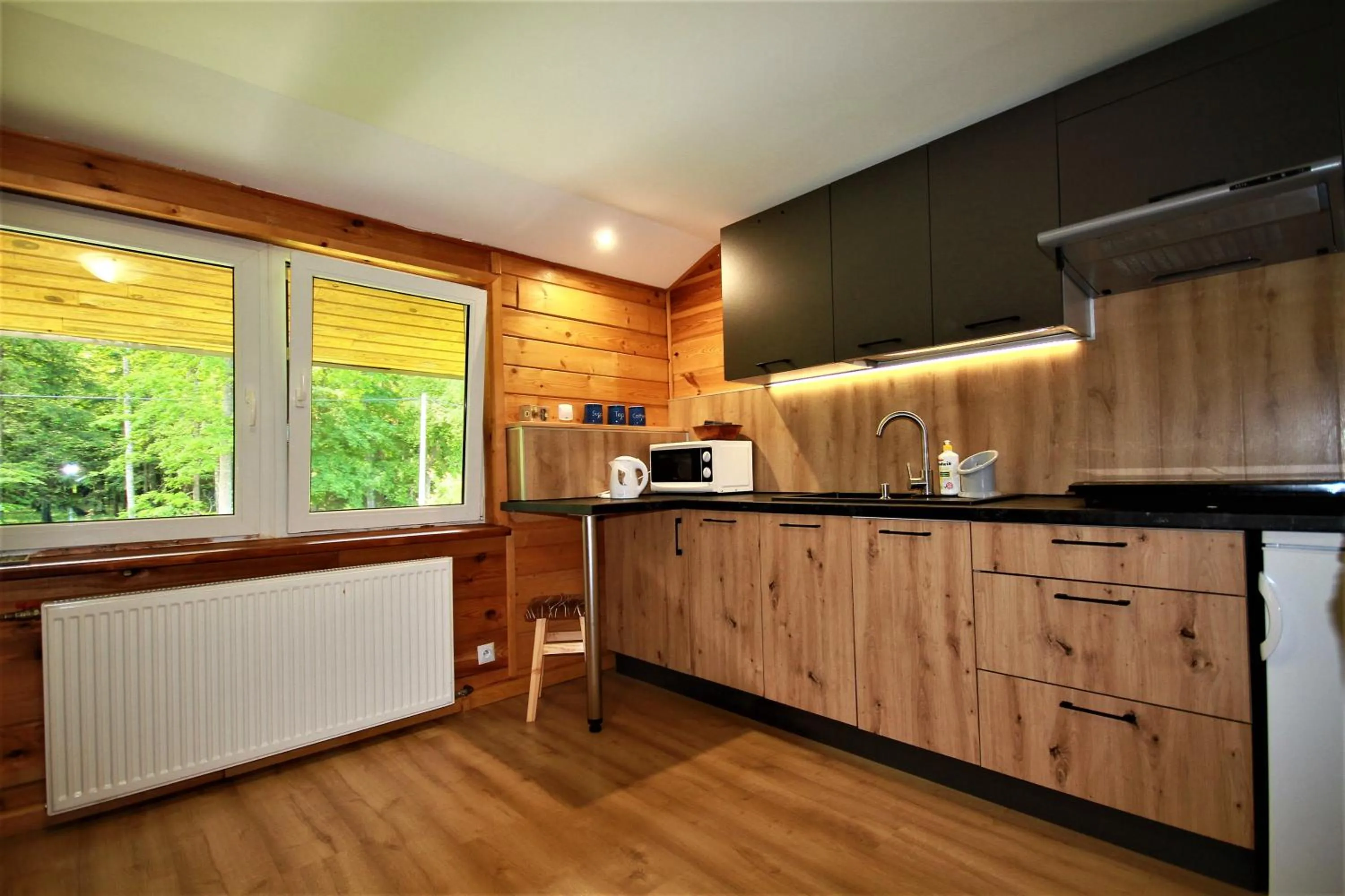 Kitchen or kitchenette in Białowieska Leśniczówka "U Jasia i Małgosi"