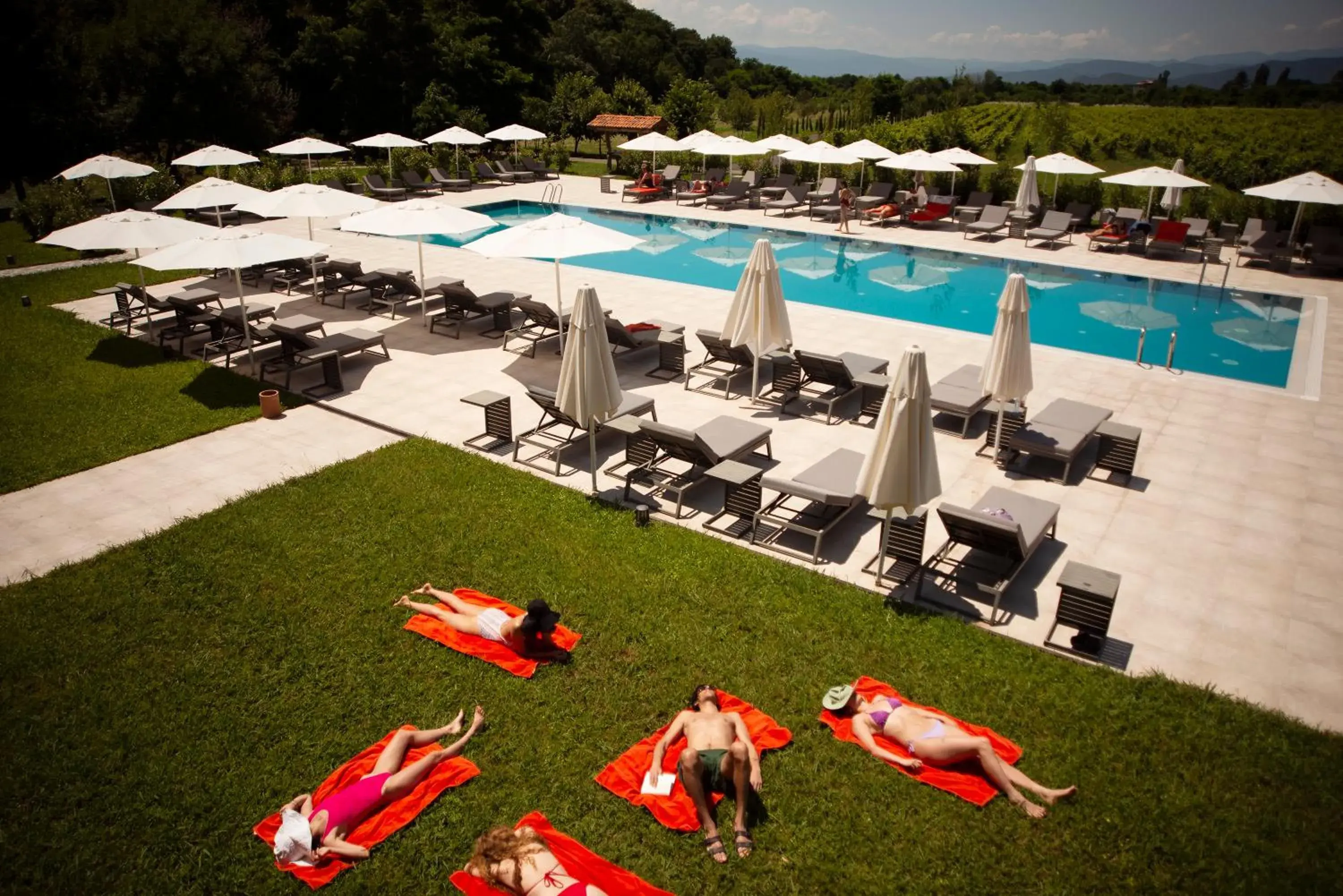 Swimming pool in Lopota Lake Resort & Spa Swimming pool in Lopota Lake Resort & Spa