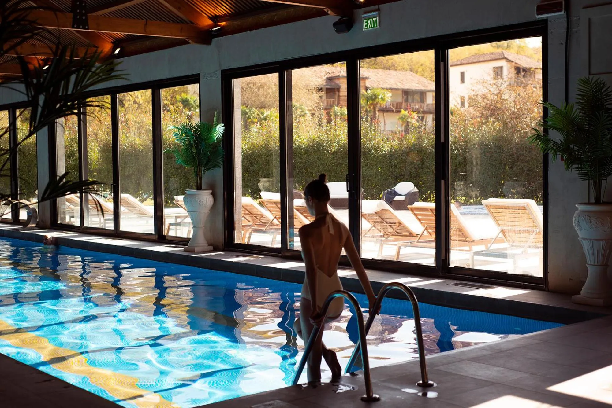 Swimming pool in Lopota Lake Resort & Spa