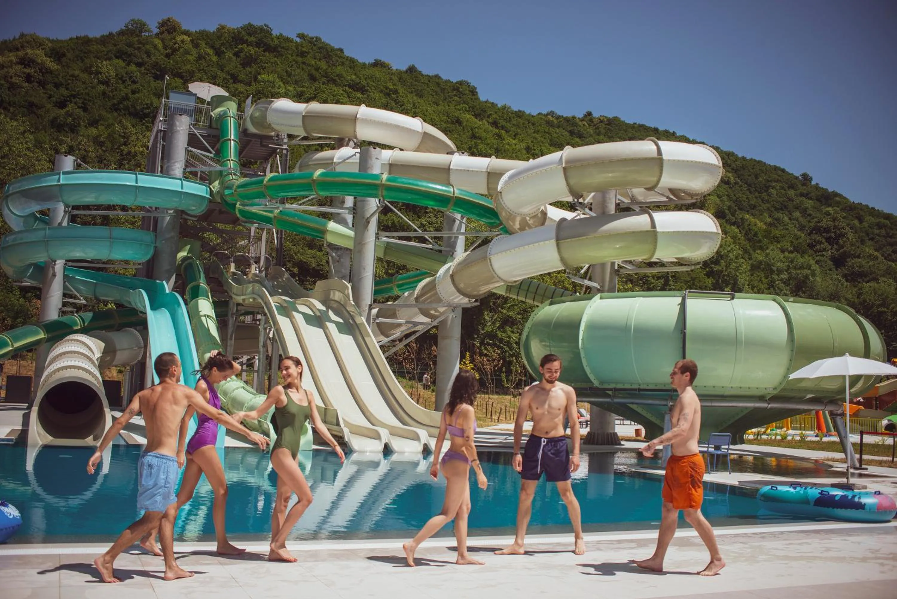 Aqua park in Lopota Lake Resort & Spa