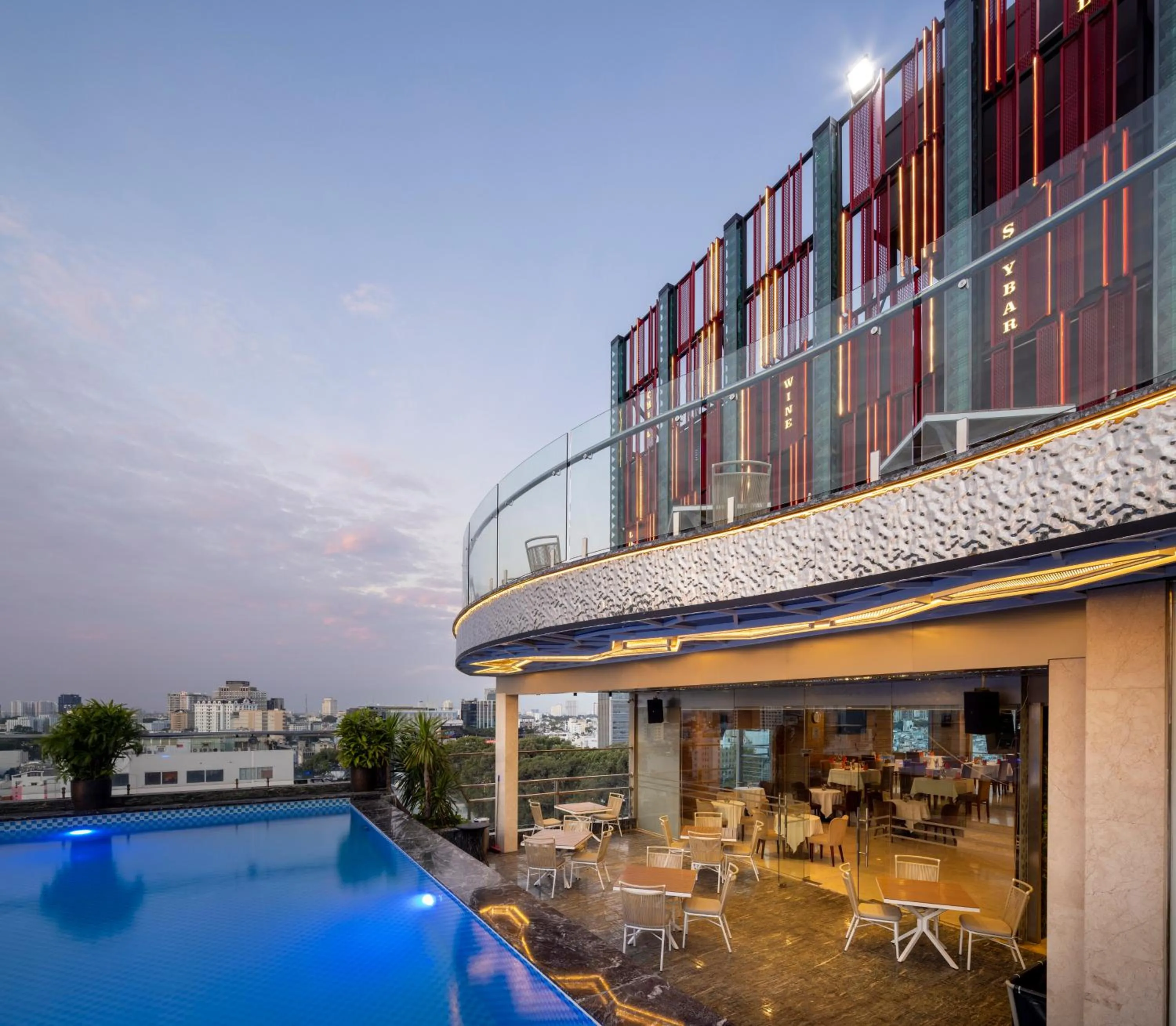 Swimming pool in Eden Star Saigon Hotel