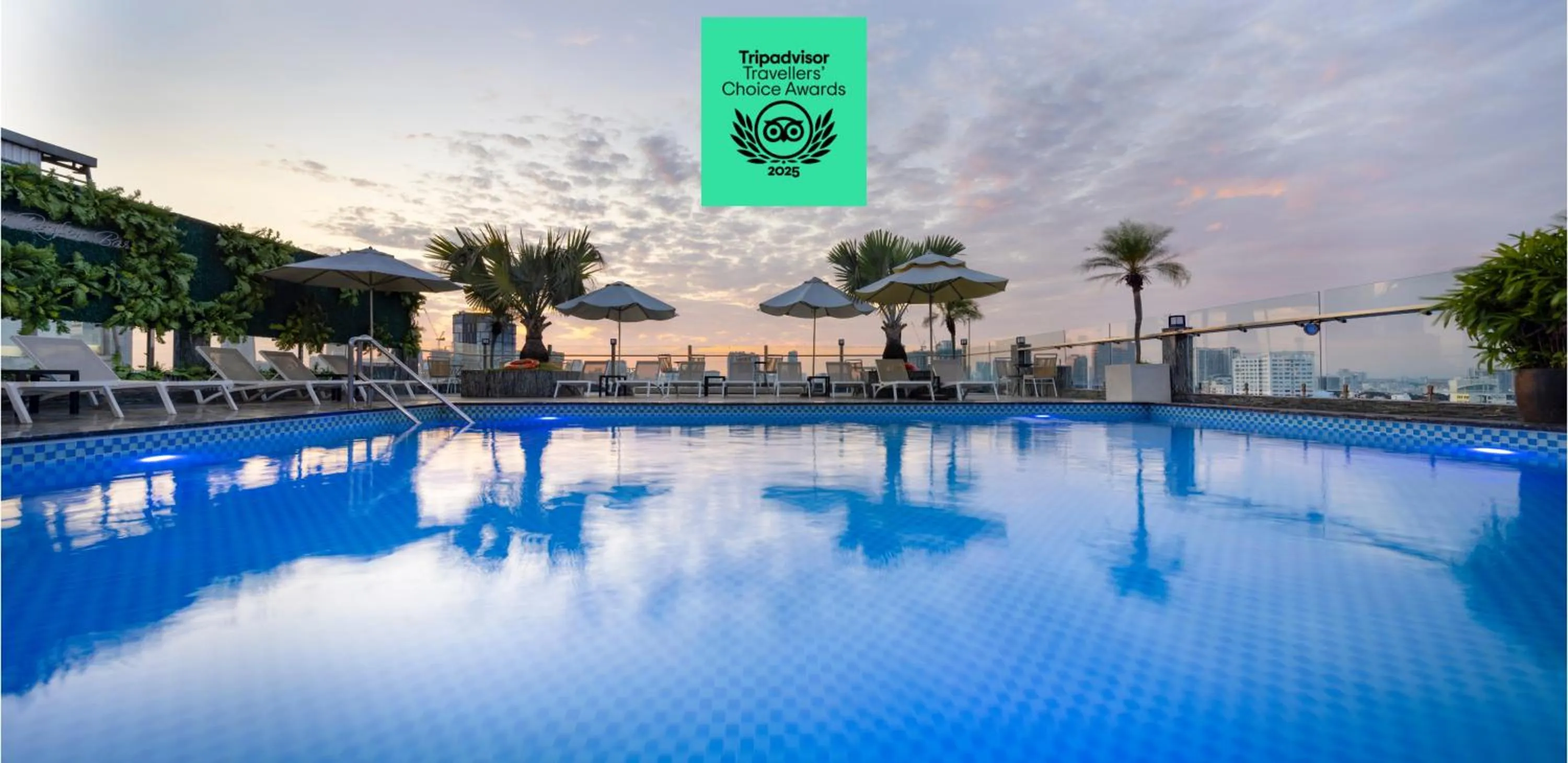 Swimming pool in Eden Star Saigon Hotel