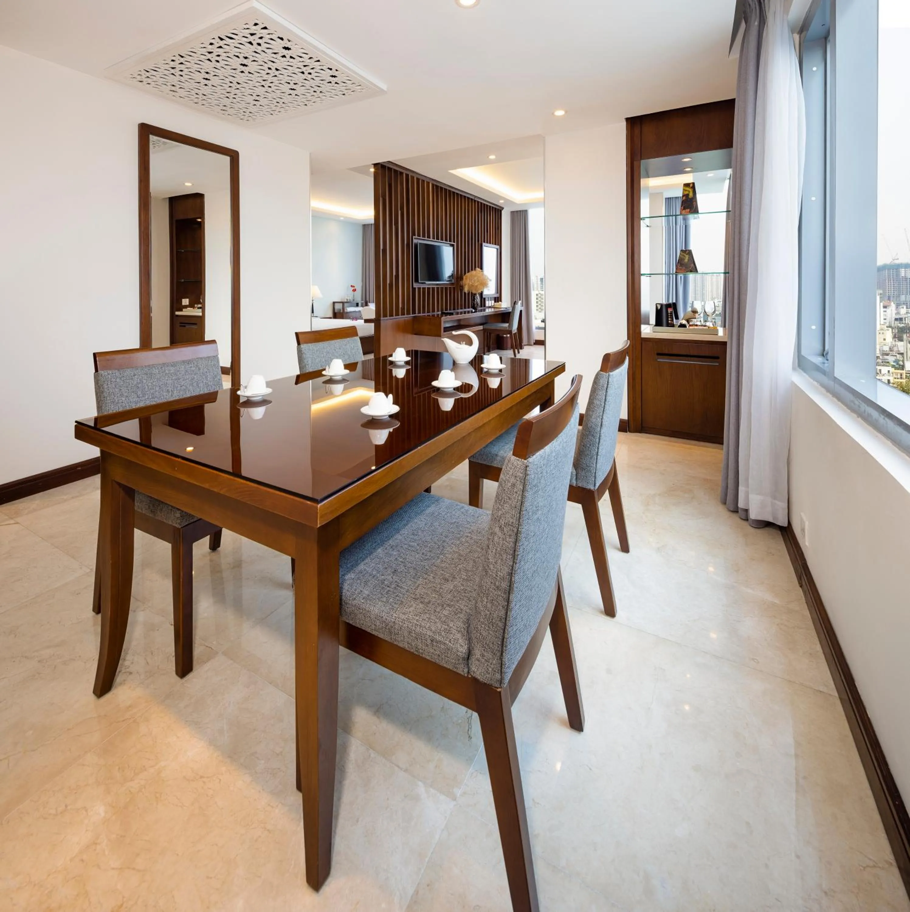 Living room in Eden Star Saigon Hotel