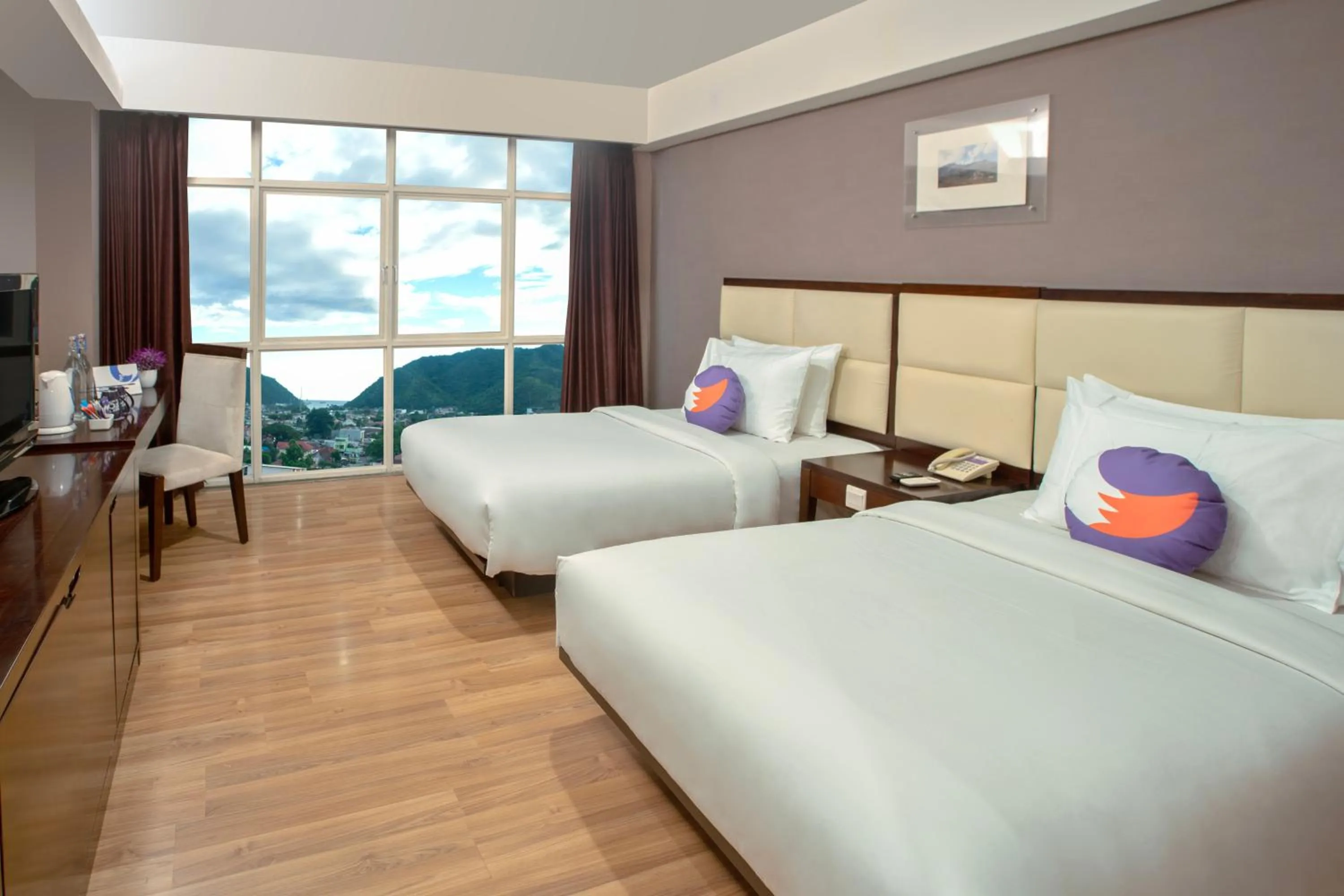 Bed in FOX Hotel Gorontalo