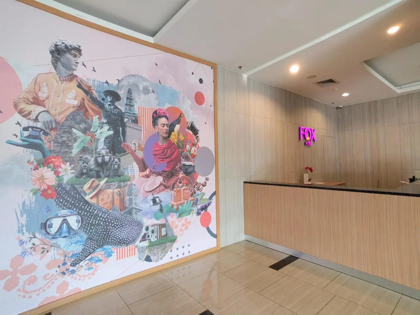 Lobby or reception in FOX Hotel Gorontalo