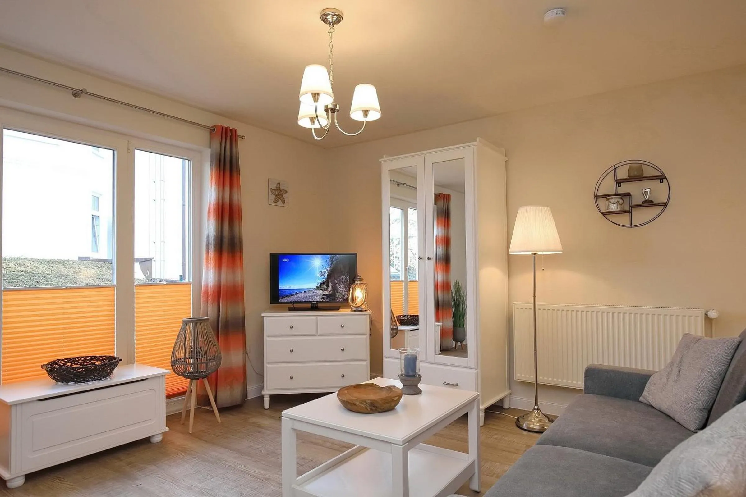 Living room in Strandvilla Krabbe Wohnung 03