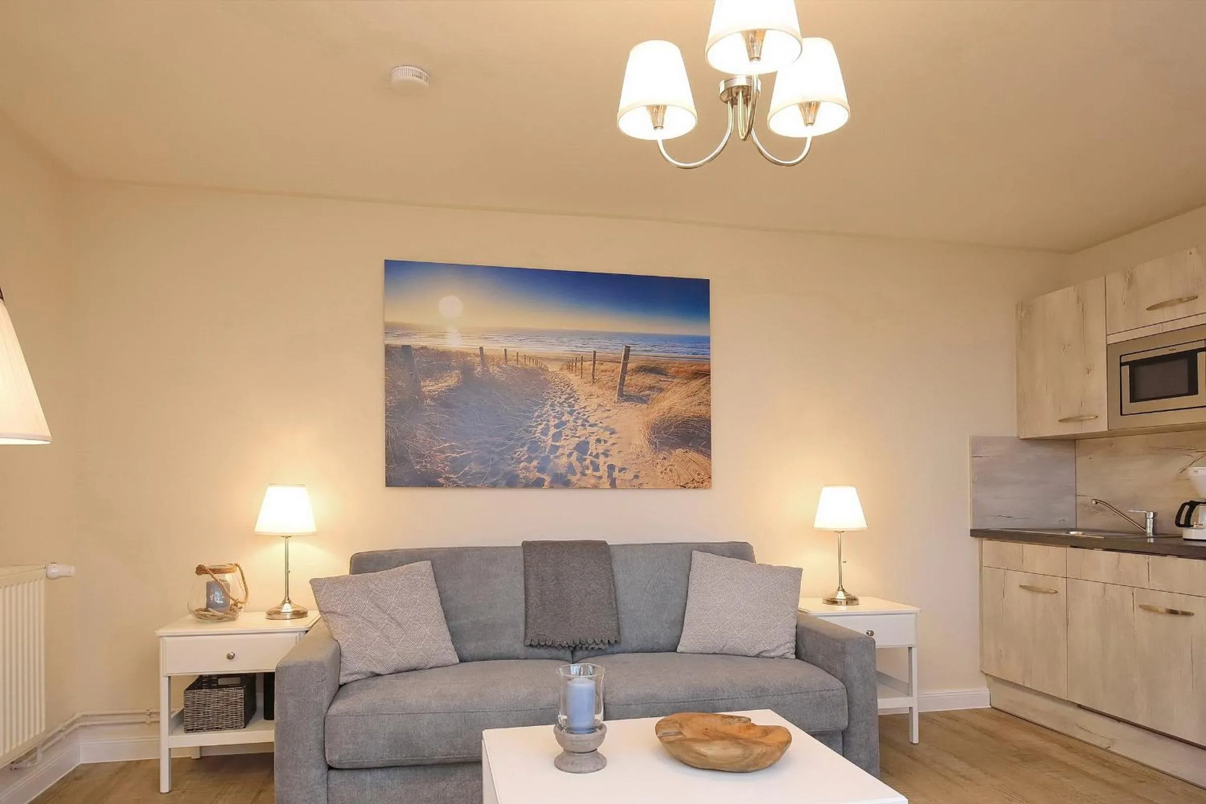 Living room in Strandvilla Krabbe Wohnung 03