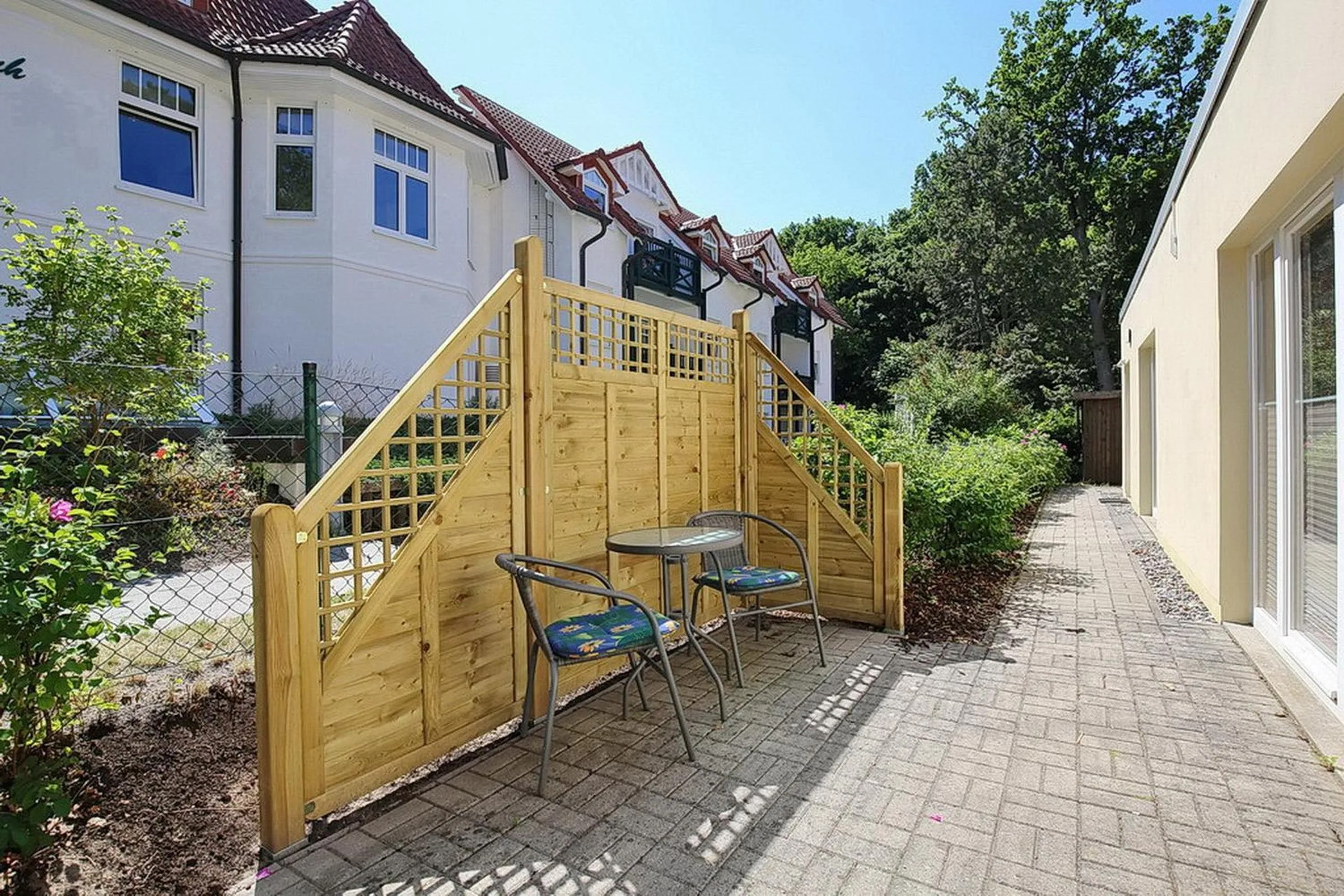 Balcony/Terrace in Strandvilla Krabbe Wohnung 03