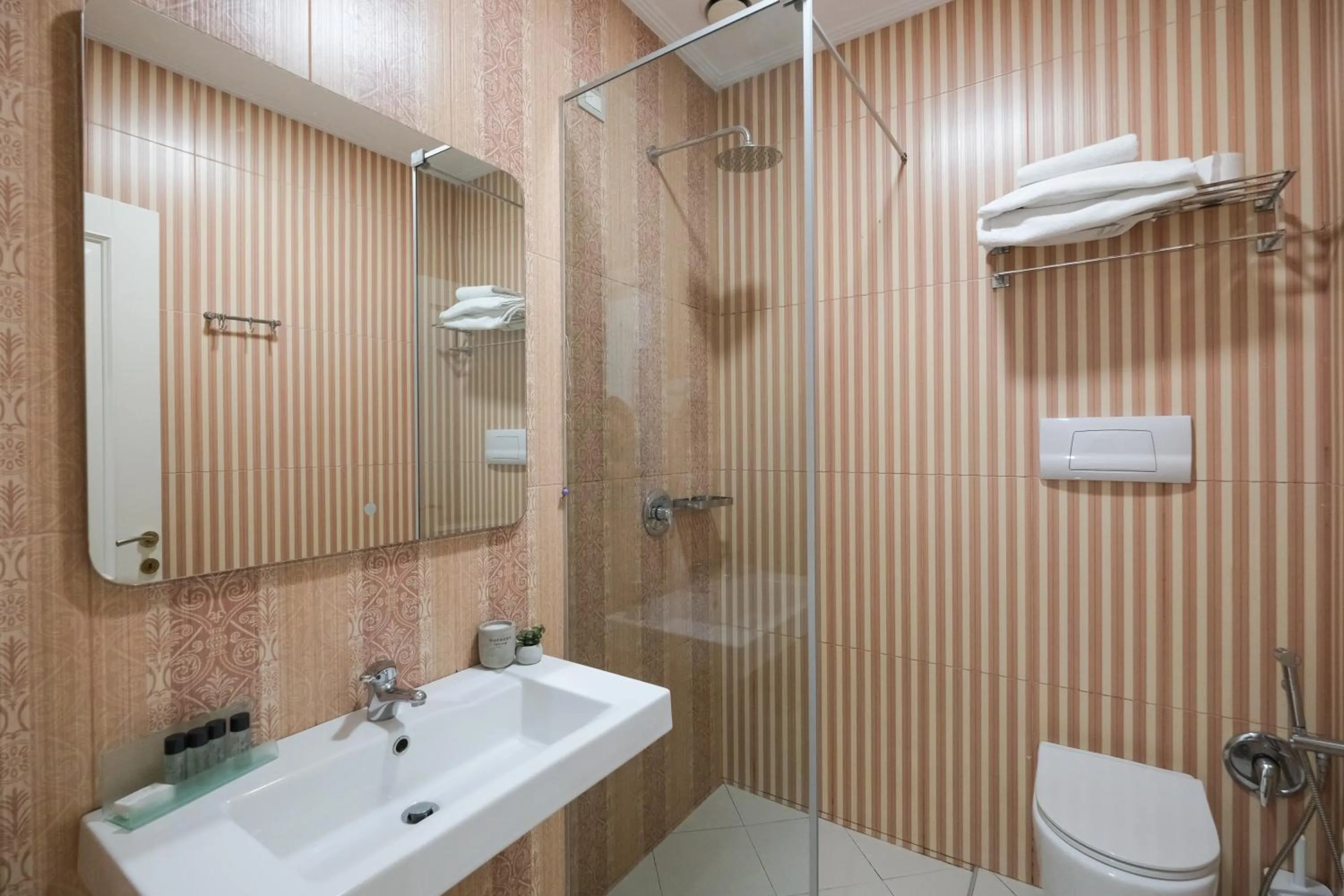Bathroom in Golden City Hotel , Tirana