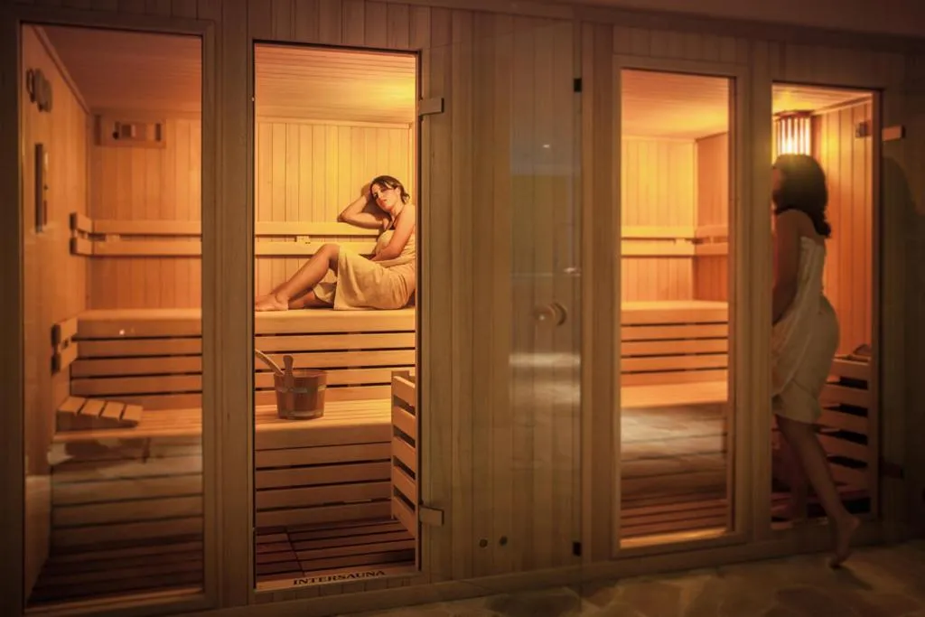 Steam room in Lu' Hotel Carbonia