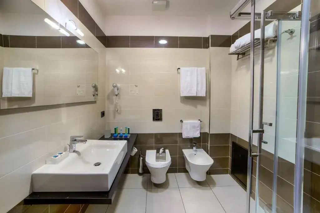 Bathroom in Lu' Hotel Carbonia Bathroom in Lu' Hotel Carbonia