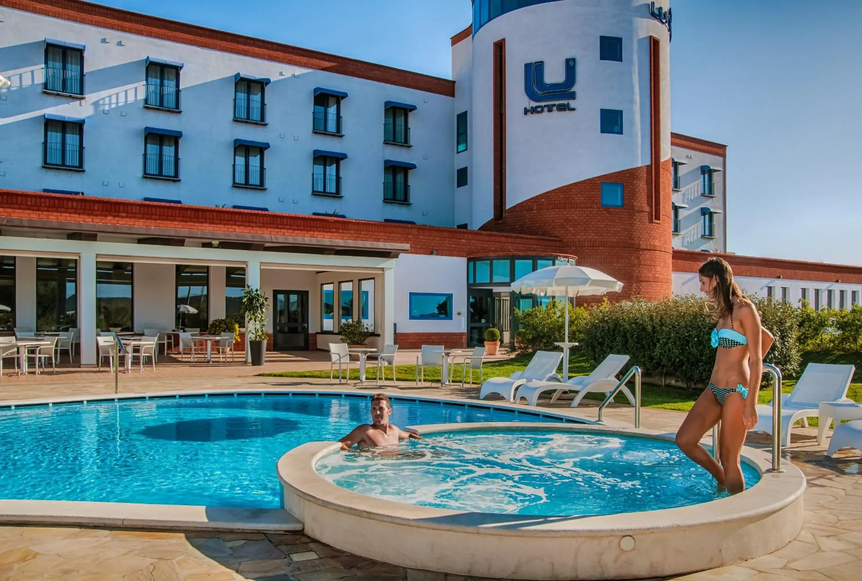 Property building in Lu' Hotel Carbonia Property building in Lu' Hotel Carbonia